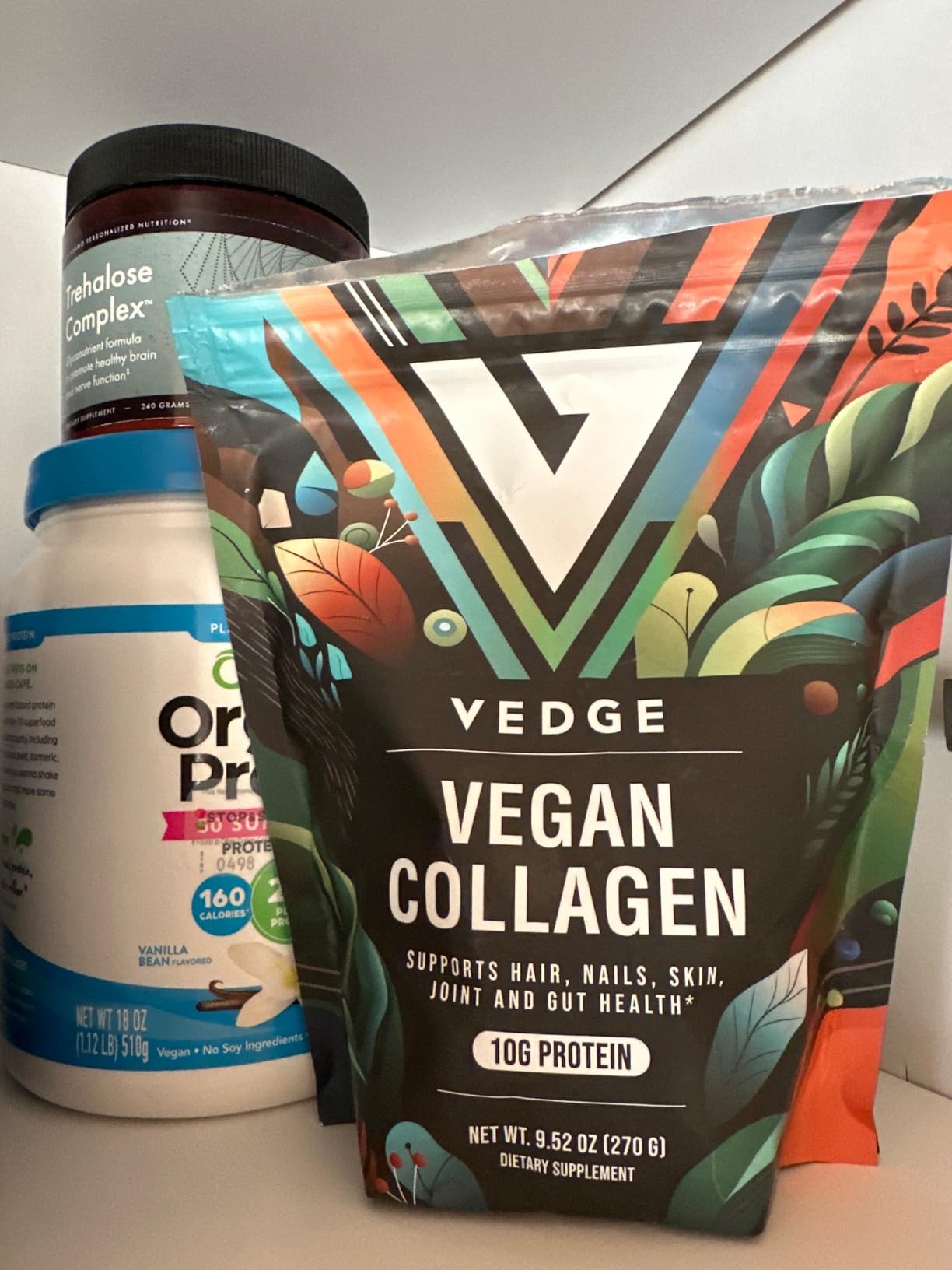 VEDGE Vegan Collagen Powder - Plant-Based Collagen Supplement for Hair, Skin, Nails, Joint & Gut Health. Collagen Peptides customer photo 2
