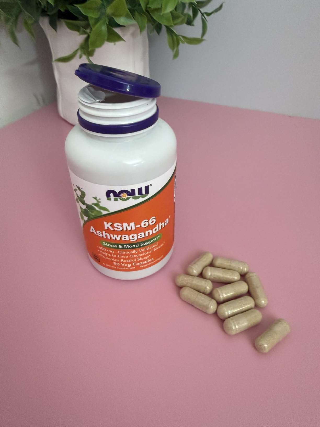 Now Supplements, KSM-66 Ashwagandha, Stress and Sleep Support, 90 Veg Capsules customer photo 1