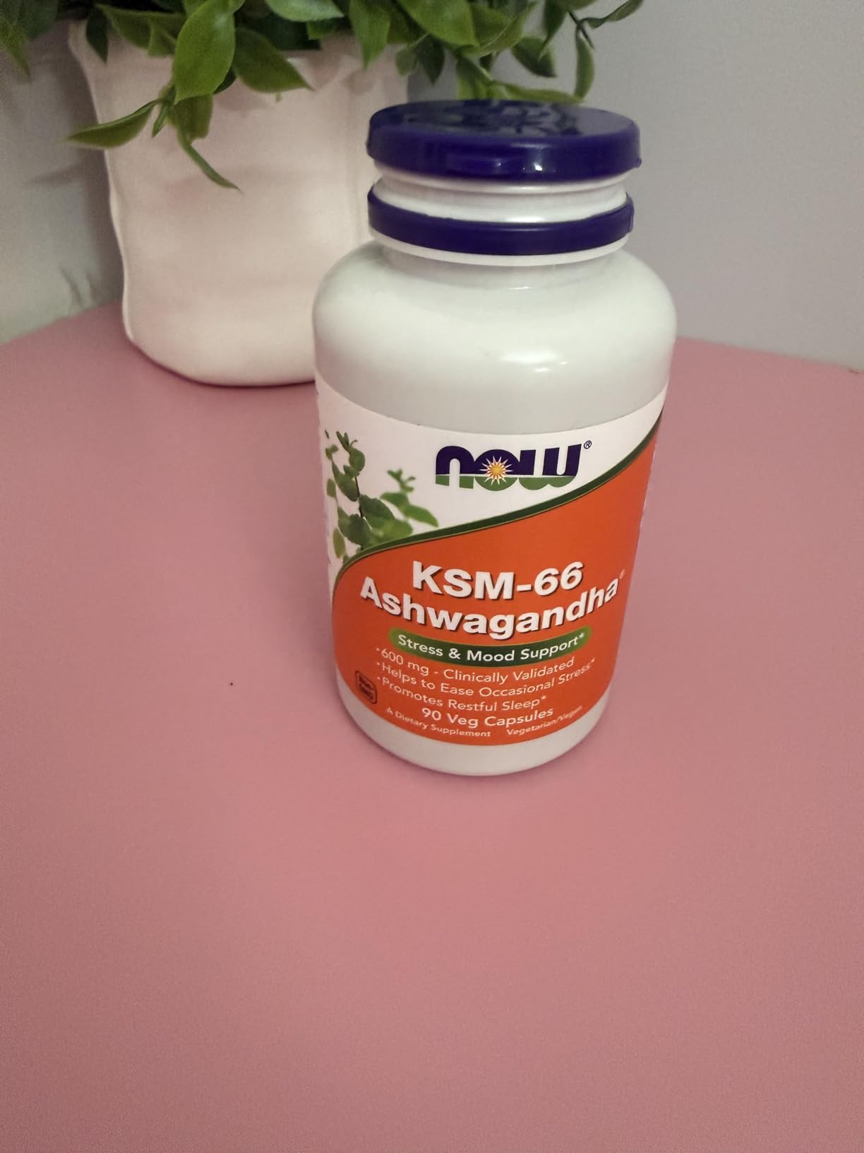 Now Supplements, KSM-66 Ashwagandha, Stress and Sleep Support, 90 Veg Capsules customer photo 2