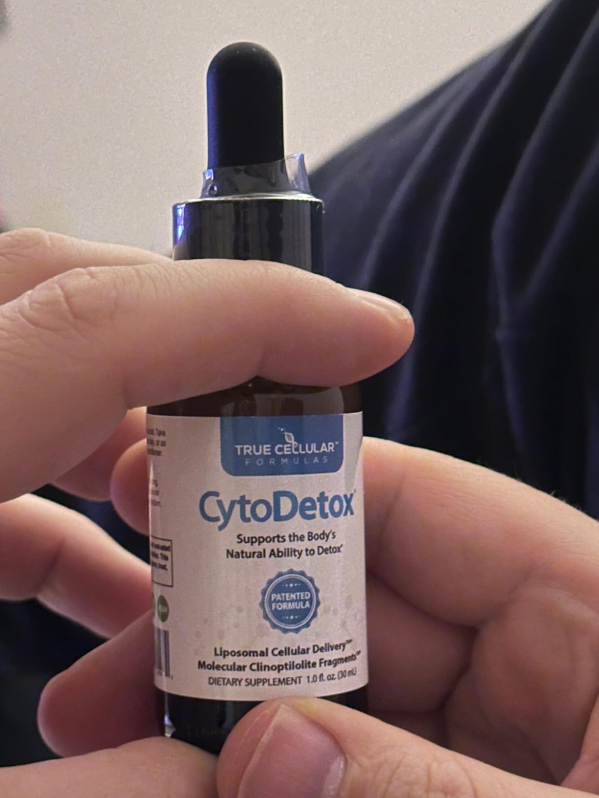 True Cellular Formulas CytoDetox Liposomal Zeolite Clinoptilolite with Fulvates - Supports Cellular Detox & Natural Toxin Removal - Gentle Detoxifier and Binder - 1 oz Bottle customer photo 2