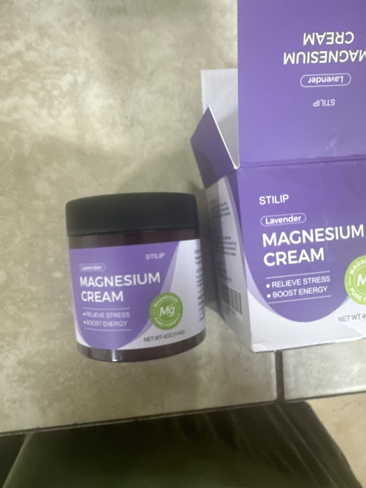 STILIP Natural Topical Magnesium Cream - Magnesium Lotion for Nighttime Skin Care, Lightweight Moisturizing Body Cream for Deep Hydration-Lavender customer photo 2