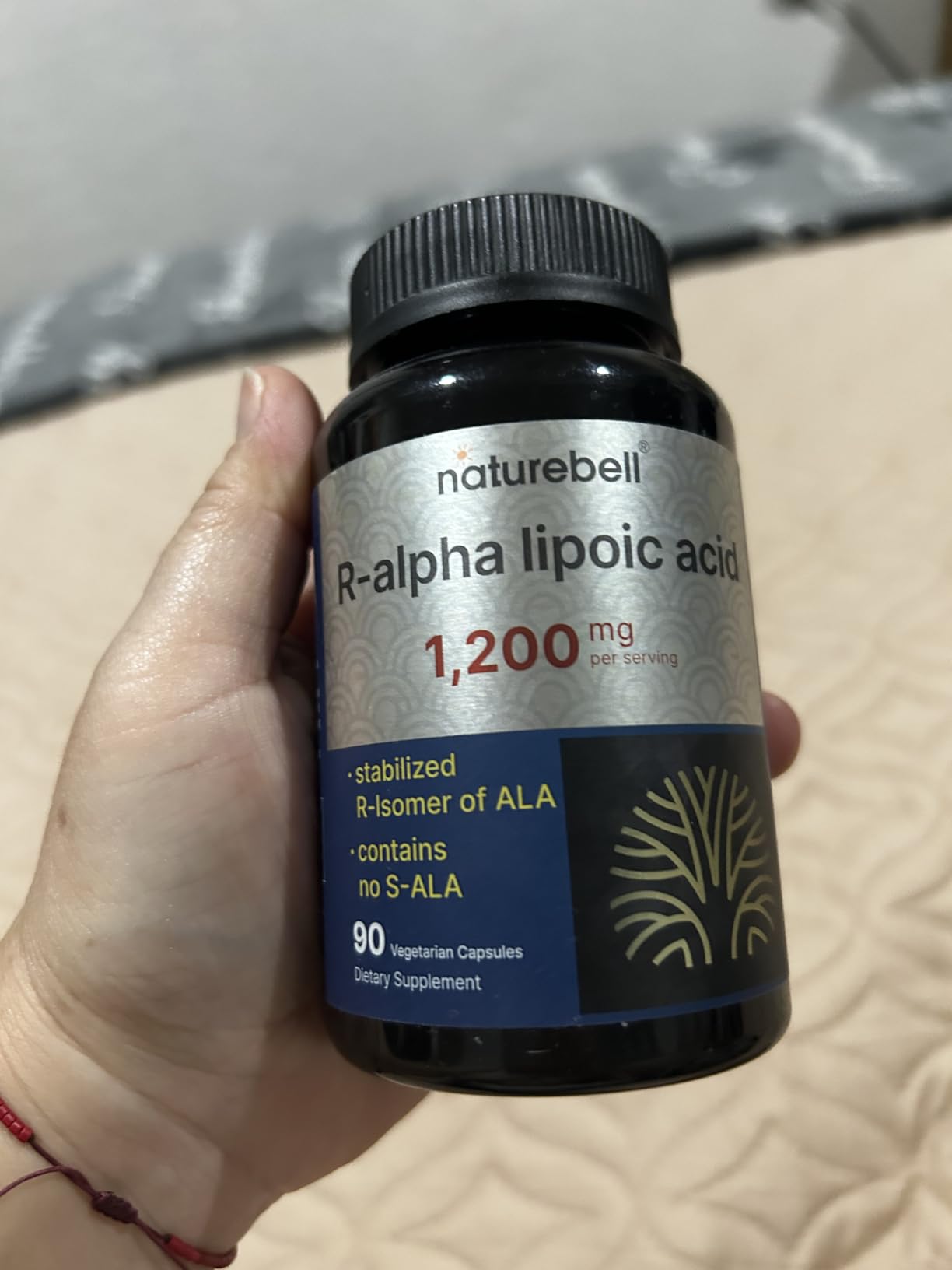 NatureBell R-Alpha Lipoic Acid - 90 Capsules - Delivers 1,200mg R-ALA Per Serving - Antioxidant & Cellular Energy Support - Stabilized R-Isomer ALA - Non-GMO & Gluten-Free customer photo 1