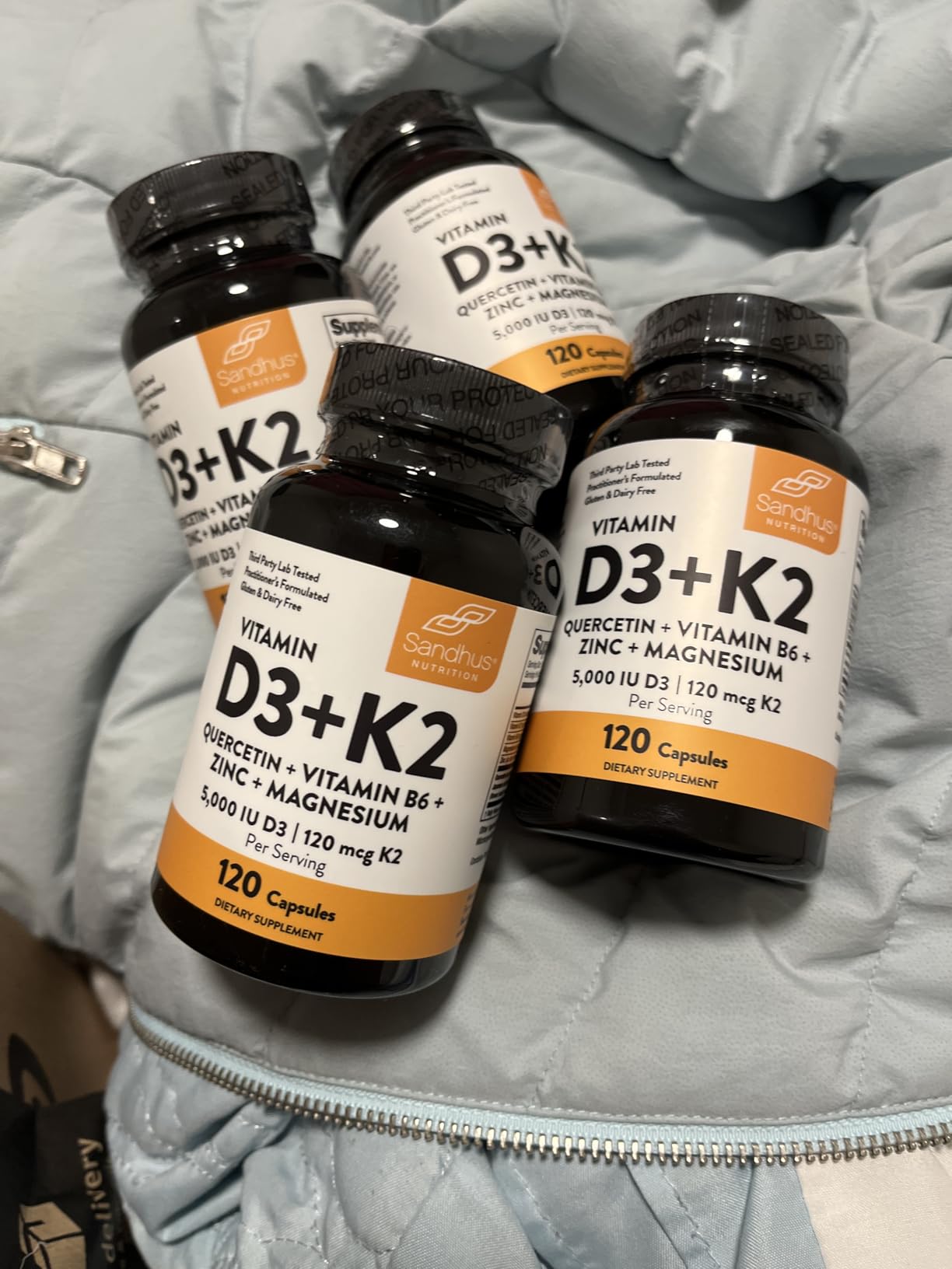 Sandhu's Vitamin D3 K2 Drops for Adults | 5000 IU D3 Liquid, 120mcg K2 Supplement 1 Fl Oz (Pack of 1) | D3K2 Supports Superior Absorption, Energy, Immune, Muscle Health for Men & Women customer photo 2