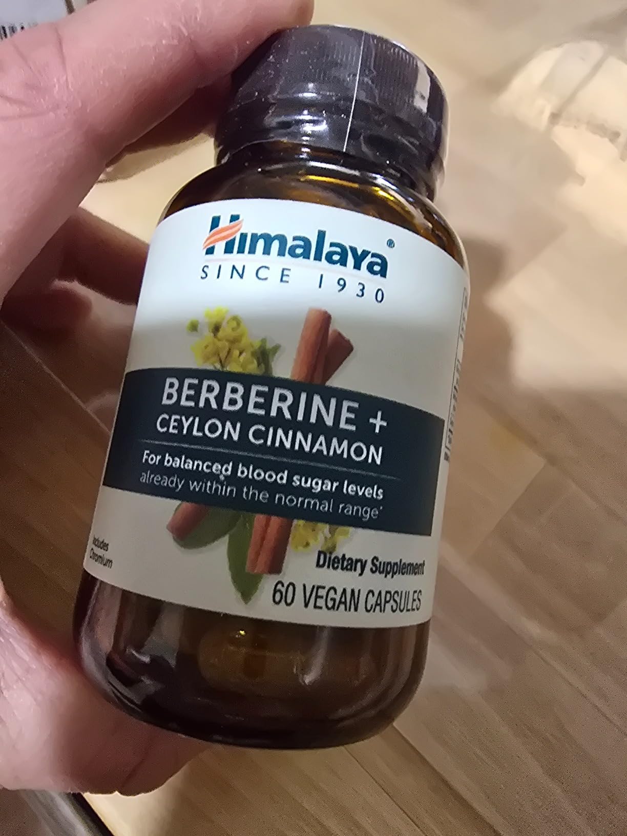 Himalaya Berberine with Ceylon Cinnamon - Herbal Supplement for Supporting Normal Metabolism, Immune, and Digestive Health - Vegan, Gluten Free, 60 Vegetarian Capsules customer photo 2