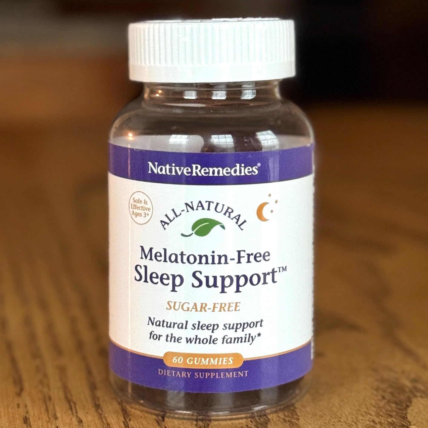 Native Remedies Melatonin-Free Sleep Gummies - Sugar-Free Herbal Formula with GABA, Magnesium, L-Theanine & Valerian - Sleep Aid Natural Support for Adults - 60 Calm Gummy Vitamins customer photo 1