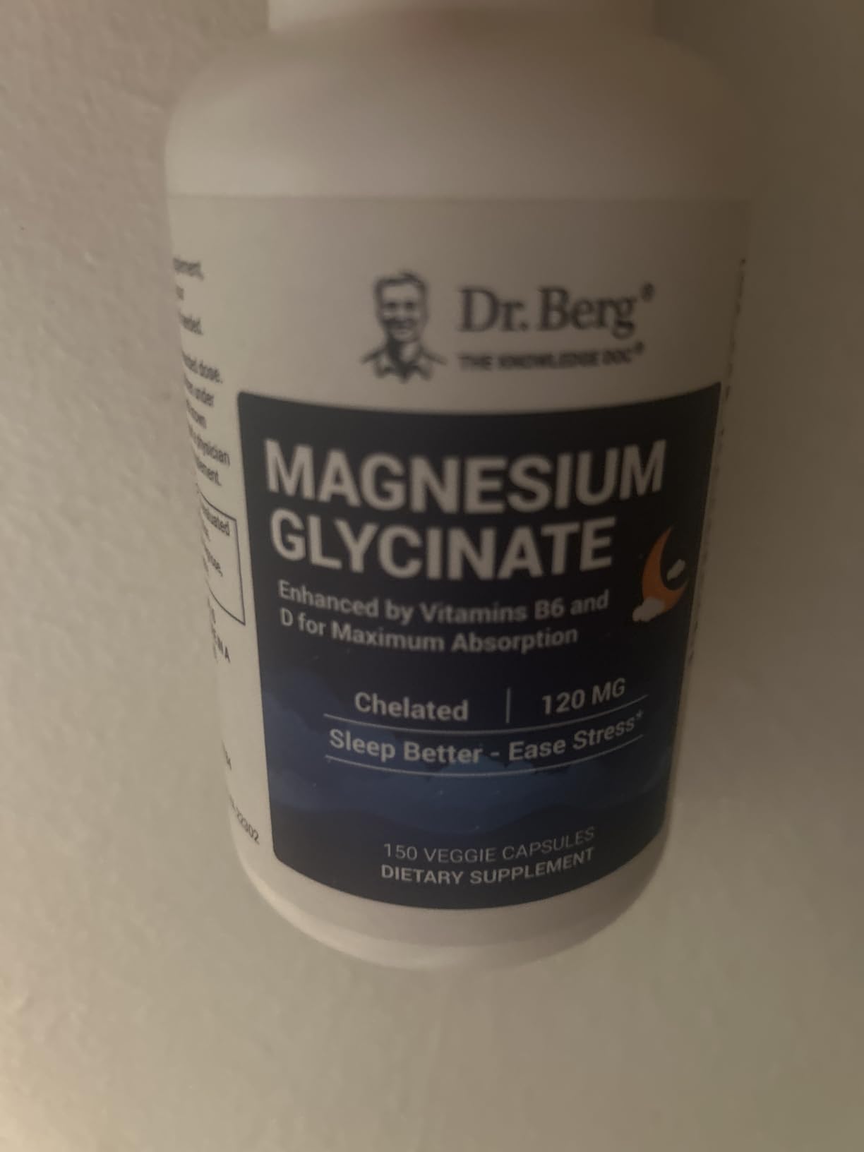 Dr. Berg Magnesium Glycinate 150ct - 4-in-1 Chelated for Muscle, Nerve, Sleep & Stress Support - w/ D3, B6 & Zinc - 4X Lab-Tested - No Fillers - Formulated in USA, GMP-Certified customer photo 1