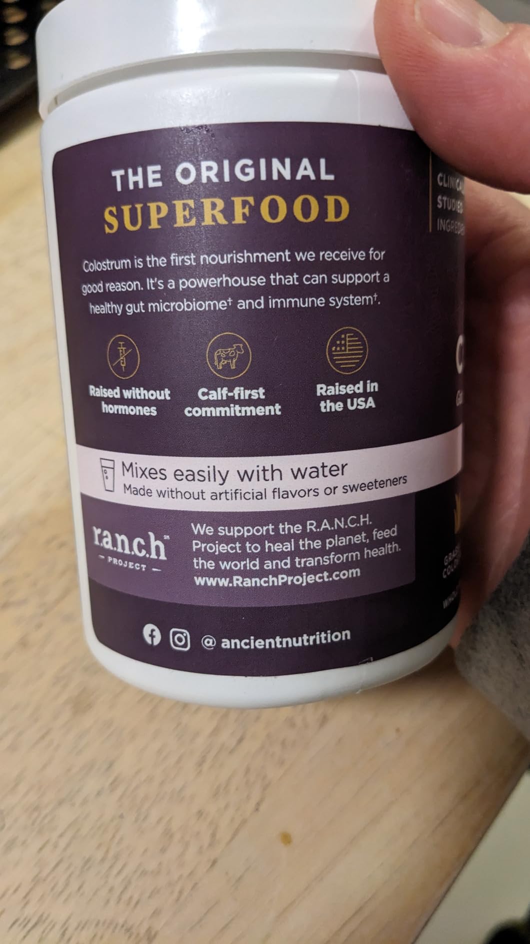 Ancient Nutrition Colostrum Superfood Powder, Grass Fed Bovine Colostrum, Supports Healthy Gut Microbiome and Immune System, Clinically Studied Lactoferrin & Probiotics, Unflavored, 60 Servings customer photo 1