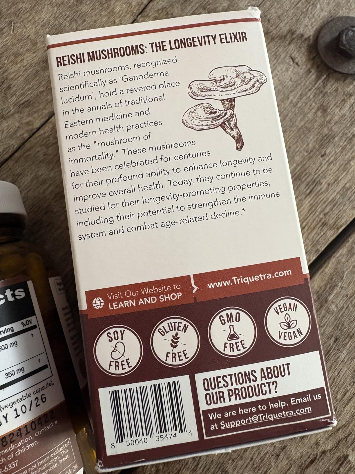 Organic Reishi Mushroom Capsules Extract - 70% Beta Glucans - Highest Active Nutrient Levels, Max Potency, US Grown + Ultrasonic Extraction - Energy, Immunity, Sleep and Stress - 60 Capsules customer photo 1