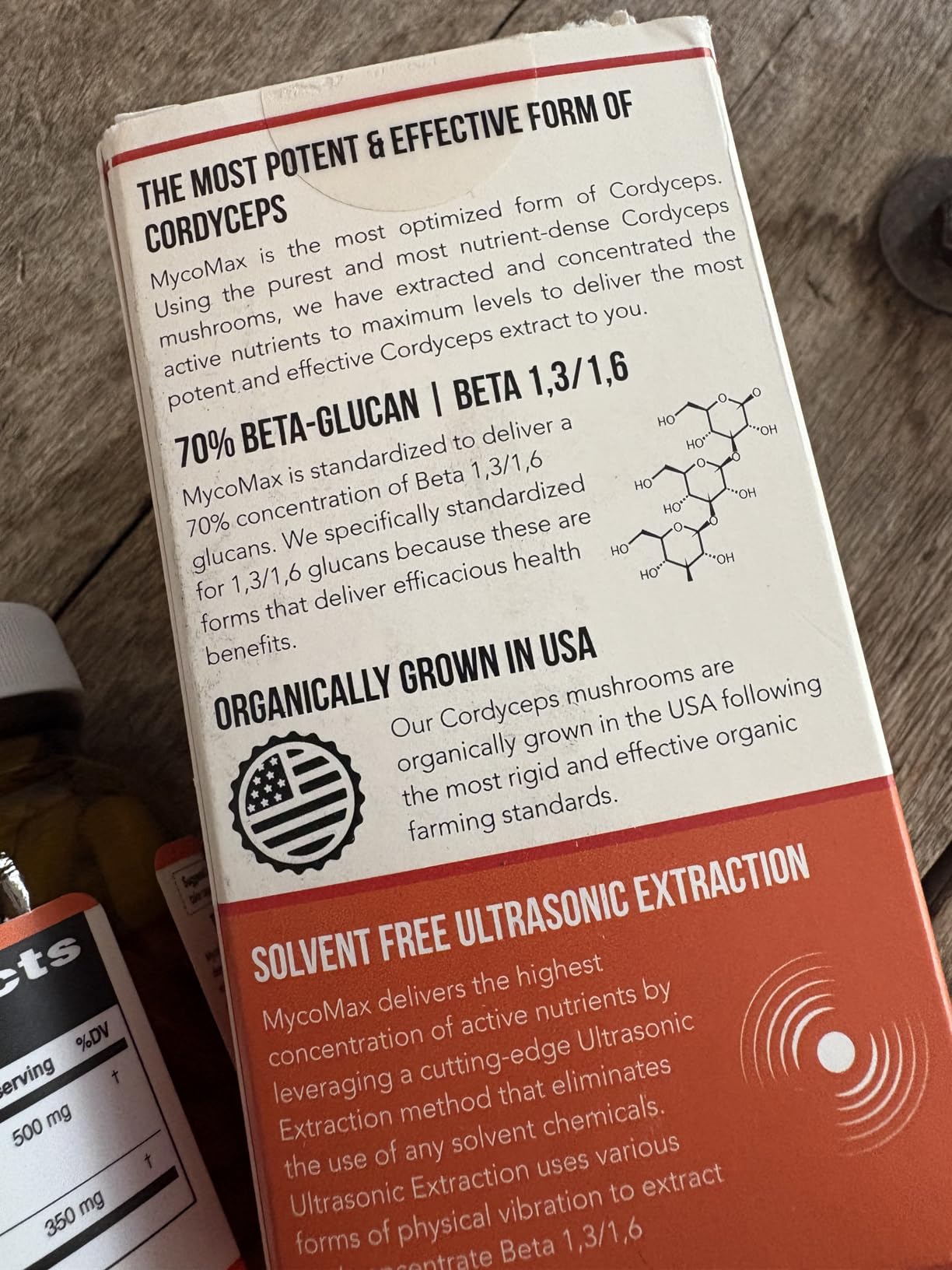 Organic Cordyceps Mushroom Extract - 70% Beta Glucans - Highest Active Nutrient Levels, Max Potency Cordyceps Capsules, US Grown + Ultrasonic Extraction - Performance, Immunity & Energy - 60 Capsules customer photo 2