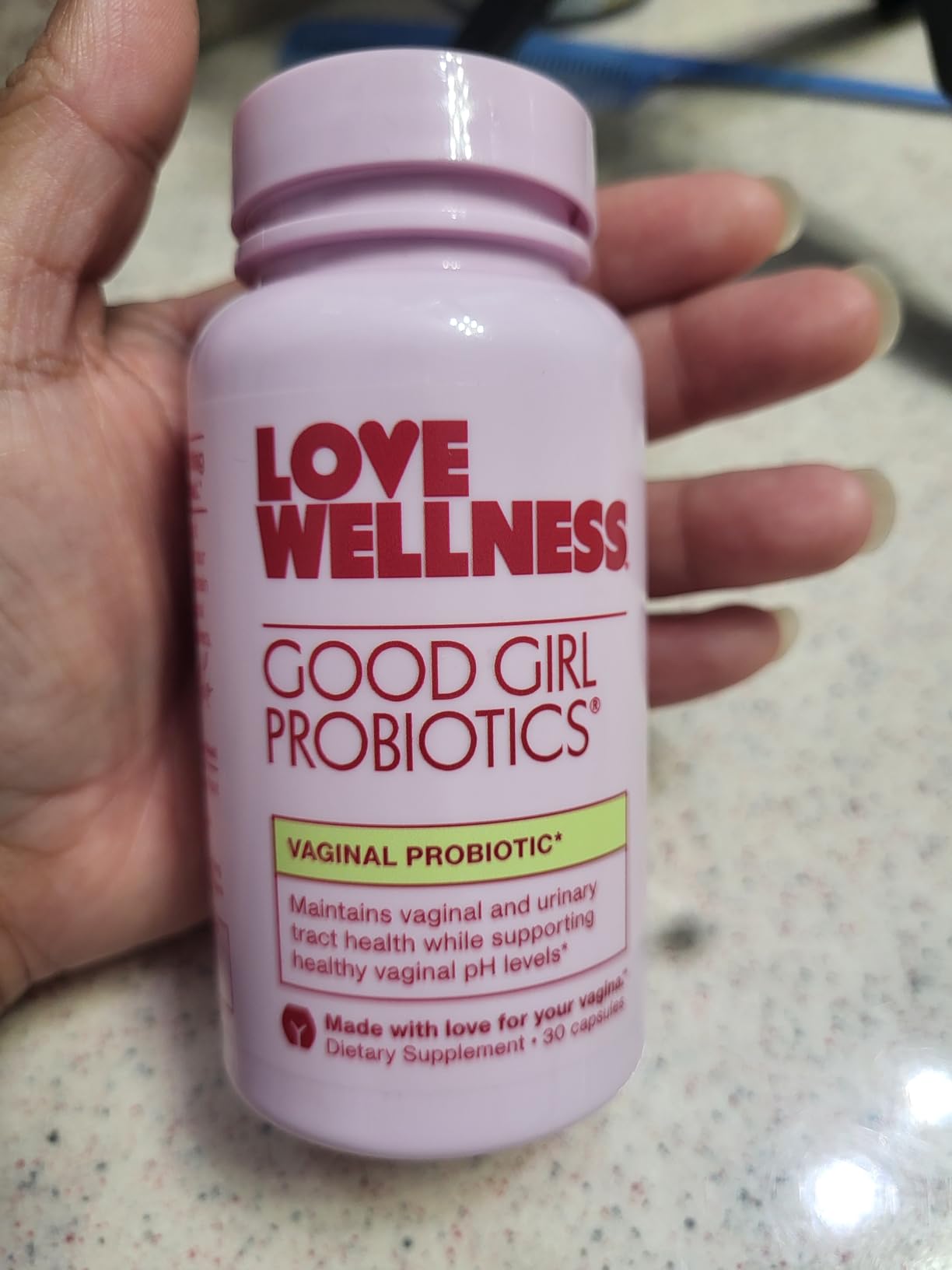 Love Wellness Good Girl Probiotics | Women's Vaginal Health & pH Balance Supplement | 9-Strain Probiotic for Urinary Tract, Yeast, Odor & Immune Support | Gluten-Free (30-Day Supply) customer photo 2