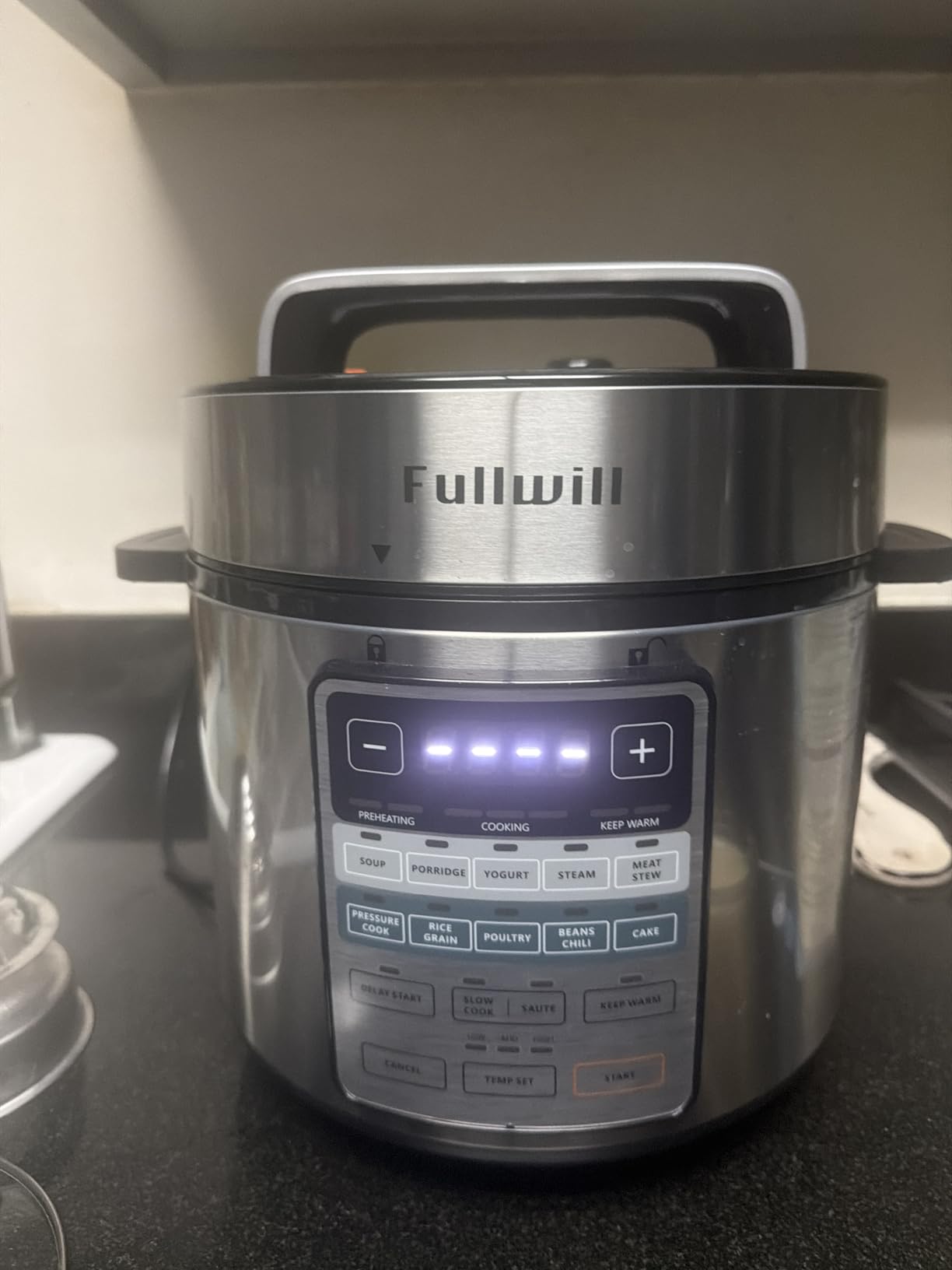 Fullwill Electric Pressure Cooker 6QT Dual Pots, 12 in 1 MultiFunction Cooker with 304 Stainless Steel & Ceramic Pots, Pressure Cook, Soup, Porridge, Yogurt, Meat Stew, Rice, Poultry, Beans and More customer photo 1