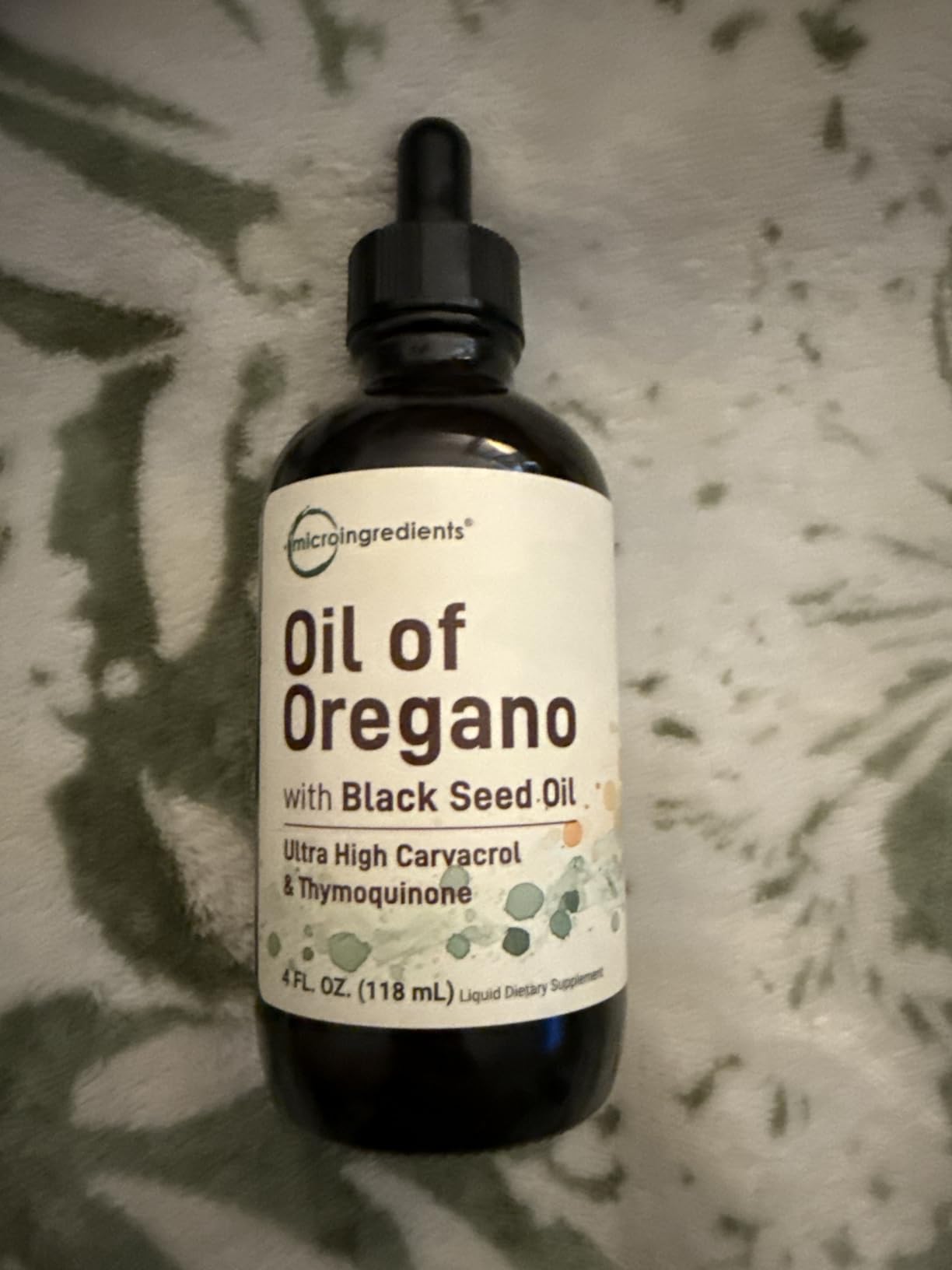 Organic Oil of Oregano with Black Seed Oil, 4 fl oz | 2-in-1 Dropper | High Potency Liquid Drops with Carvacrol & Thymoquinone | Natural Herbal Supplement | Vegan, Plant Based, Non-GMO customer photo 1