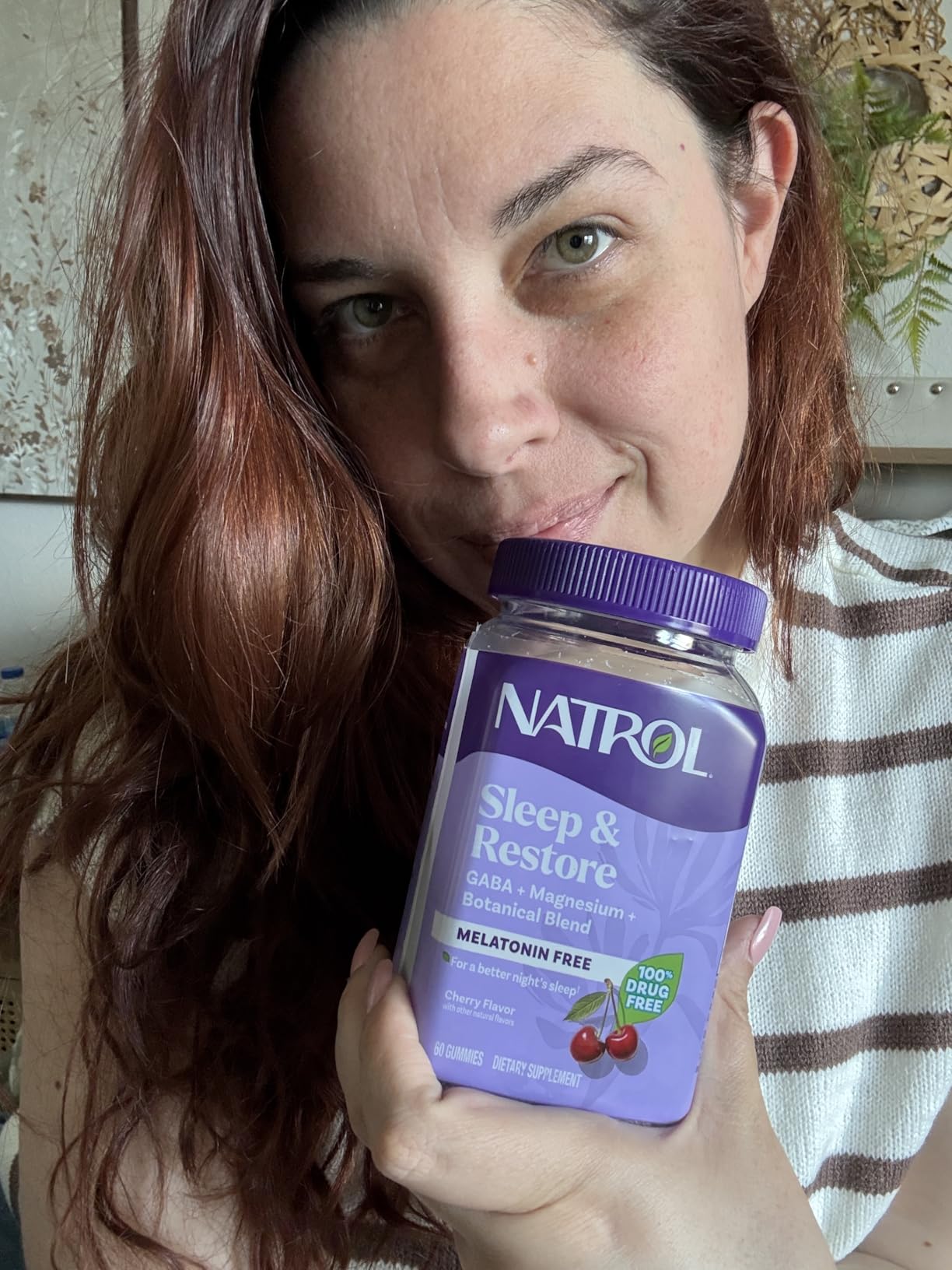 Natrol Sleep & Restore Magnesium Glycinate Blend Gummies, Magnesium for Sleep Aids for Adults, Melatonin-Free, Cherry Flavored, 30 Day Supply customer photo 2