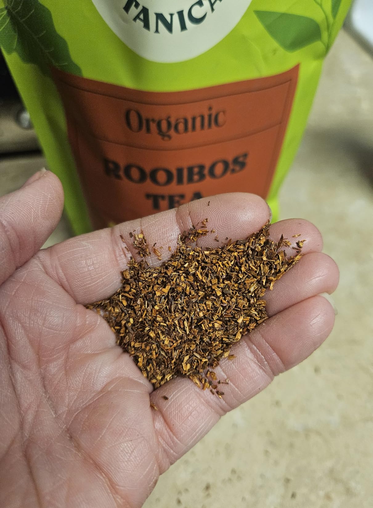 Worldwide Botanicals Organic Red Rooibos Tea - 8oz - 100% South African Aspalathus linearis - Loose Leaf, Cut and Sifted - Resealable Bag for Freshness customer photo 1