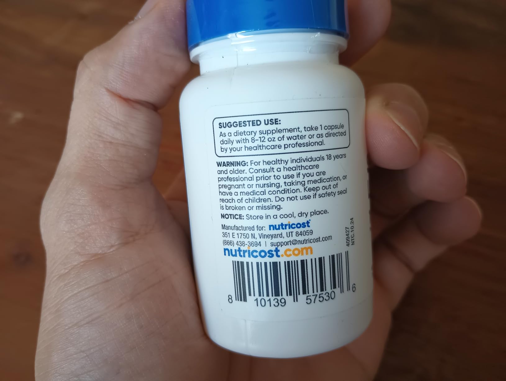 Nutricost S-Acetyl L-Glutathione 100MG, 60 Capsules - GMO-Free, Vegan customer photo 2