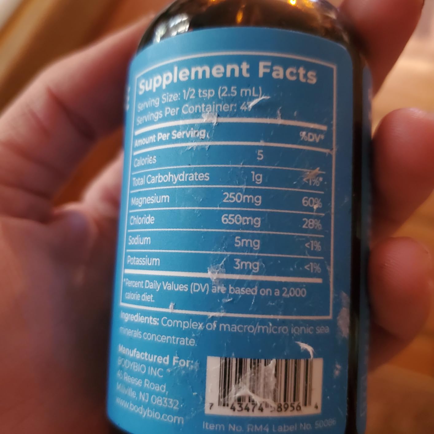 BodyBio ReMineralize - Concentrated Ionic Trace Minerals to Hydrate, Detox, and Revitalize Your Cells - Over 72 Bioavailable Macro & Micro Minerals for Rapid Absorption 4 Fl Oz customer photo 2