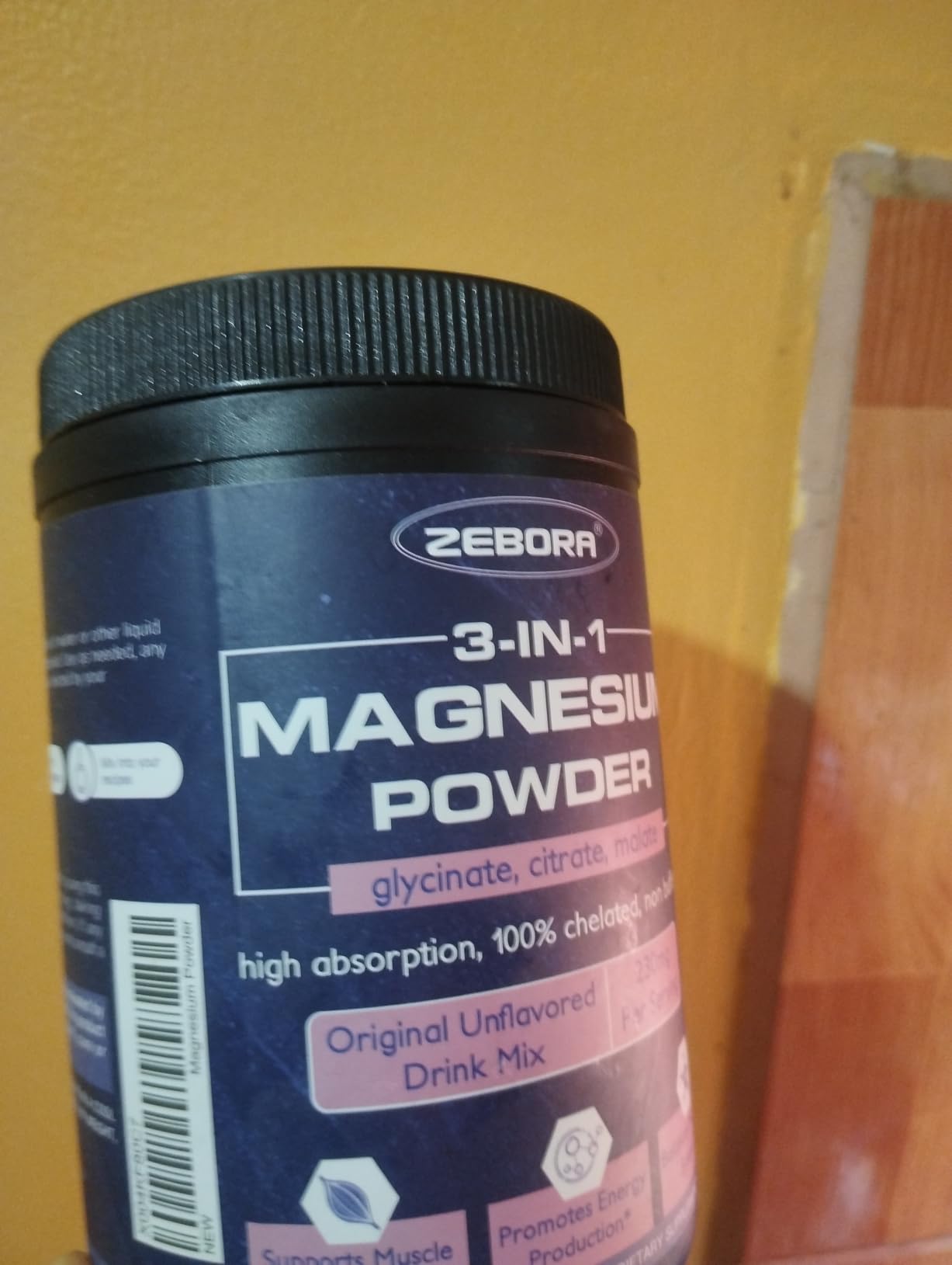 ZEBORA Magnesium Powder for Sleep, Chelated Magnesium Complex Supplement with Glycinate, Citrate and Malate, Unflavored Drink Mix with Electrolytes for Muscle & Brain Health, Vegan, Non-GMO, 10.58oz customer photo 1