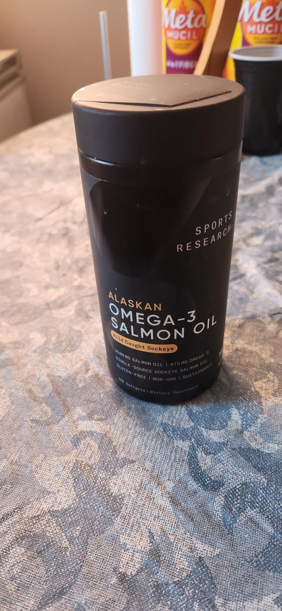 Sports Research Salmon Oil - Single-Source Wild Alaskan Sockeye, 2500 mg per Serving w/EPA & DHA Fatty Acids, MSC Certified - 180 Count Softgels customer photo 1