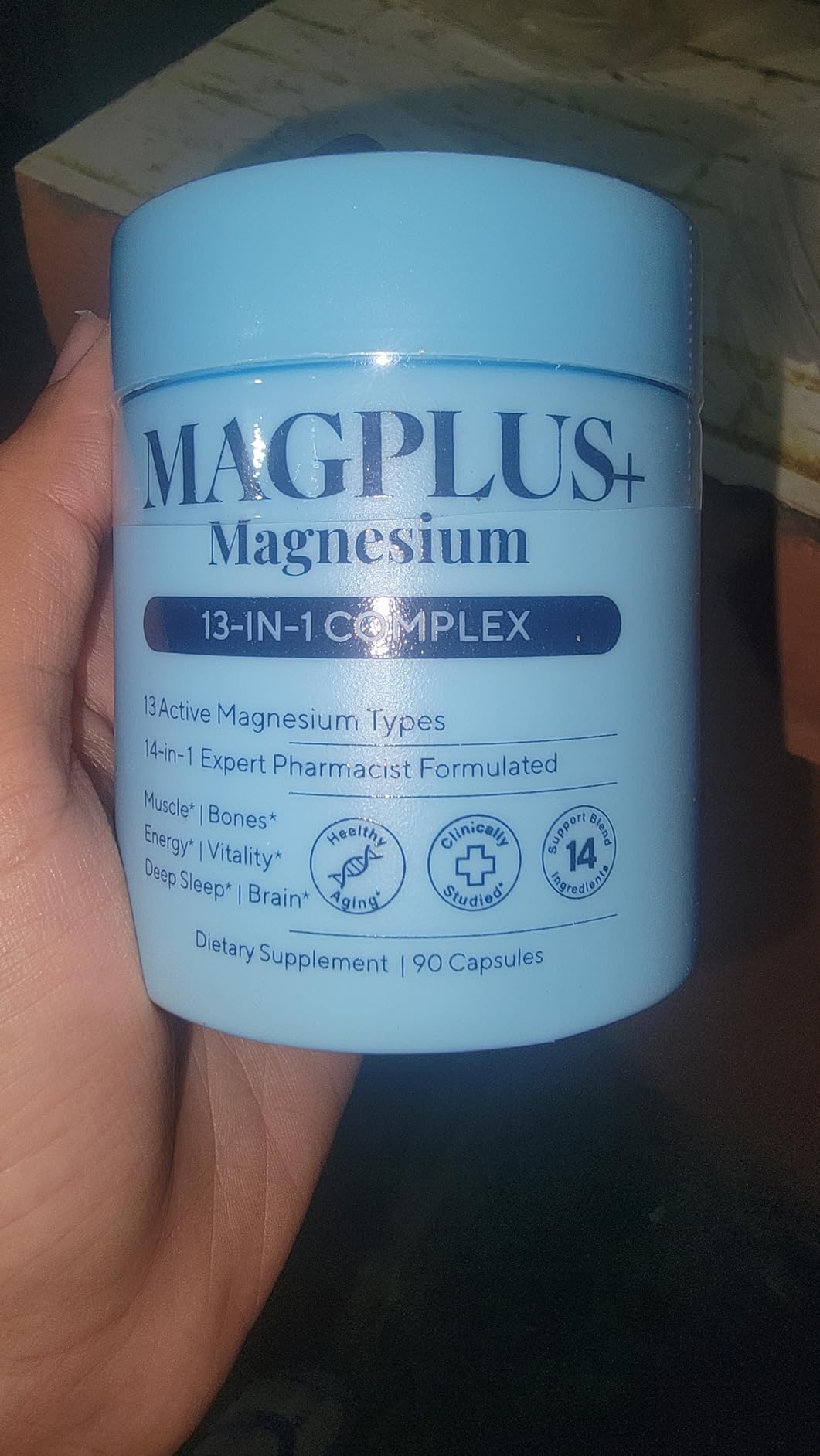 Magnesium L-Threonate with Apigenin, Valerian Root & L-Theanine - No Melatonin Restful Sleep & Brain Supplement - Clinically Studied 7-Ingredient Formula - Memory & Focus - 60 Capsules customer photo 2