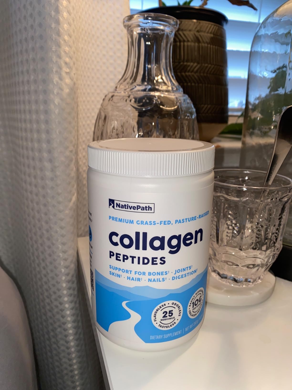 NativePath Collagen Peptides Protein - Hydrolyzed Type 1 & 3 Collagen Powder for Skin, Hair, Nails - 15.9 oz (45 Servings) customer photo 2