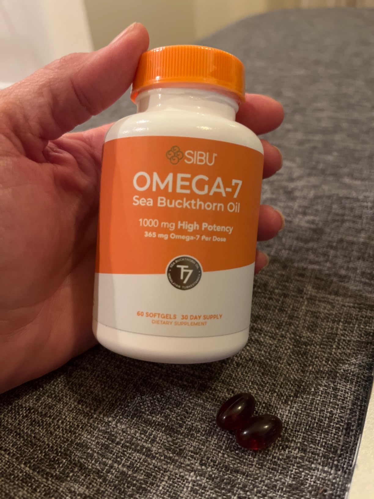 sibu Sea Buckthorn Omega-7 Softgels Starter Kit (60ct, 30 Day Supply) - Supplement for Healthy Skin, Hair, Nails and Dryness customer photo 2