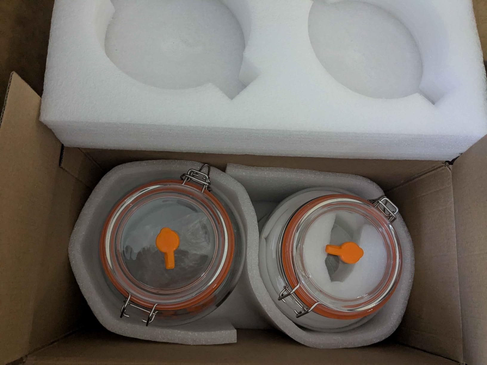 1 Gallon Fermentation Jars with Weights & Airlocks, Fermenting Kit for Sauerkraut, Kimchi, Kombucha and Pickles, 2 Pack customer photo 1