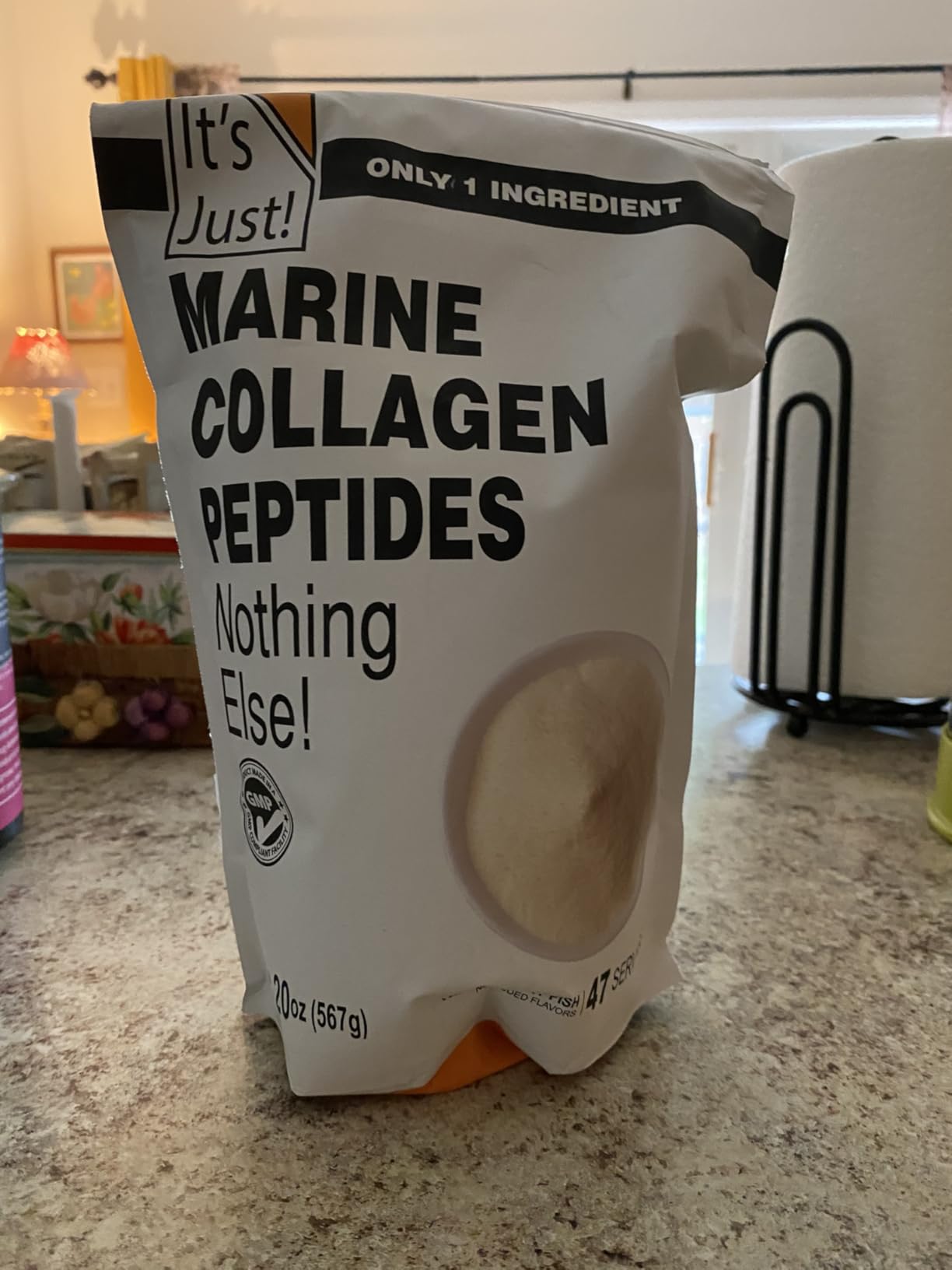 It's Just! Marine Collagen Peptides Powder - Unflavored, Gluten Free, Non-GMO, Heavy Metal Tested - 20oz customer photo 2