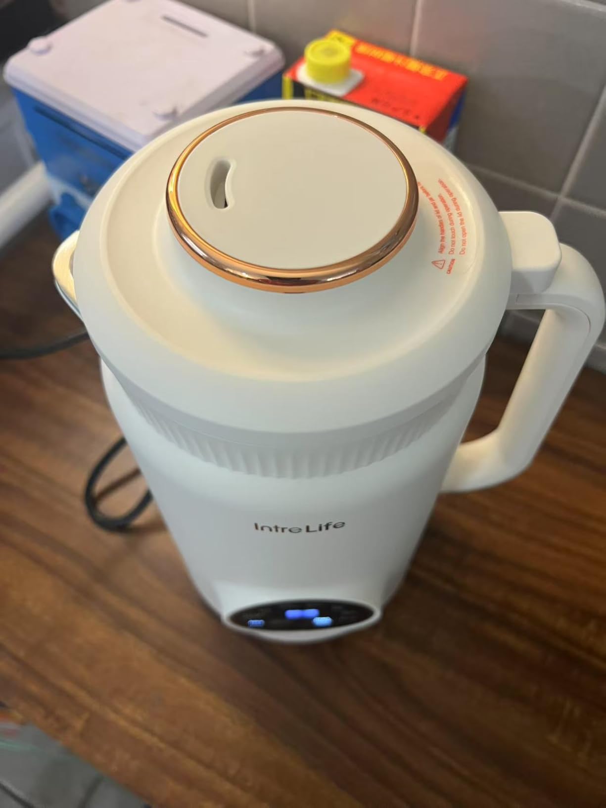 34 oz Nut Milk Maker Machine, 8 in 1 Soy Milk Maker with Nut Milk Bag, Plant Based Milk Maker for Almond, Oat, with Delay Start/Keep Warm/Self Cleaning, Cream customer photo 1