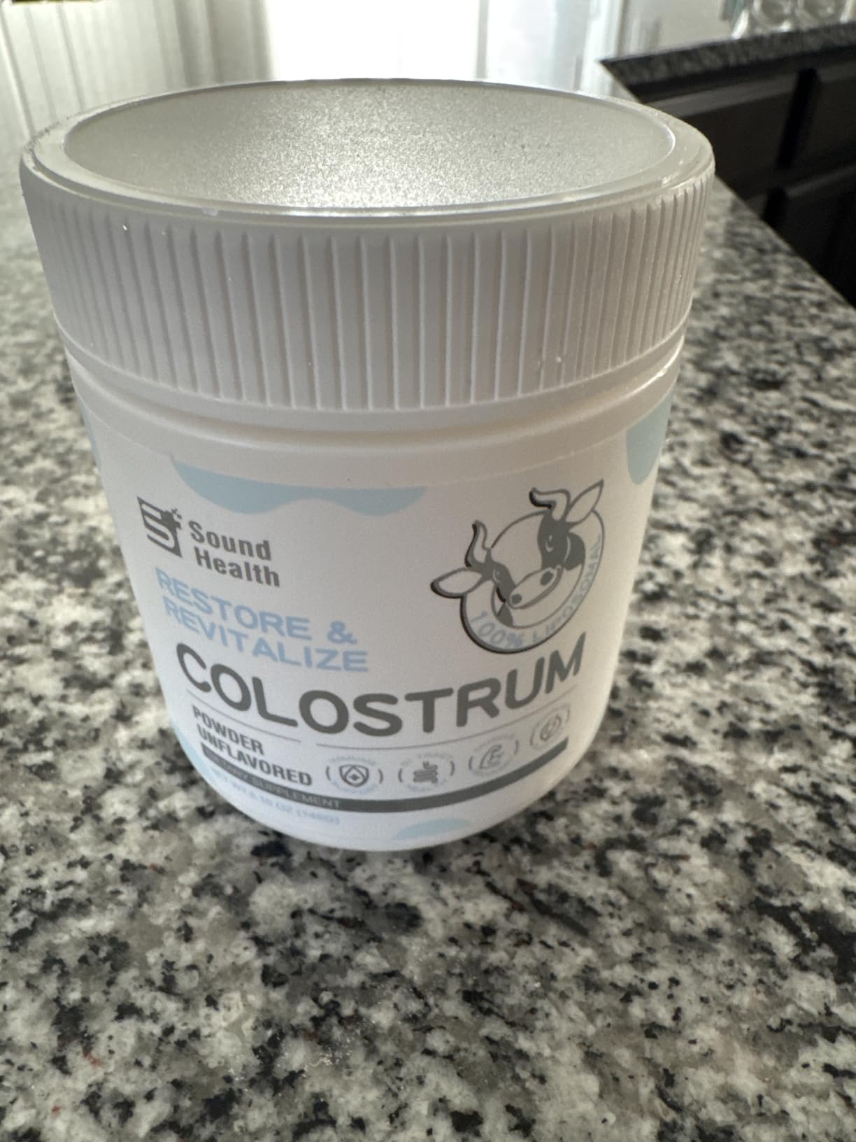 Colostrum Supplement Powder for Humans - Organic Bovine Colostrum Supplement for Gut Health, Hair Growth, Beauty, and Immune Support - Unflavored (73 Servings) customer photo 1