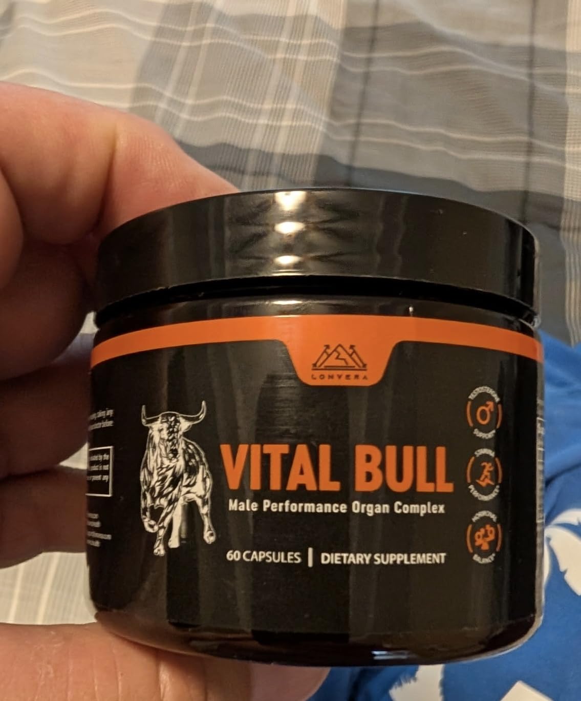 Vital Bull Beef Organ Supplement for Men with Grass Fed Liver, Testicle, Prostate & Bone Marrow - Freeze Dried Beef Organ Capsules for Nutrient Support - 30 Day Supply customer photo 1