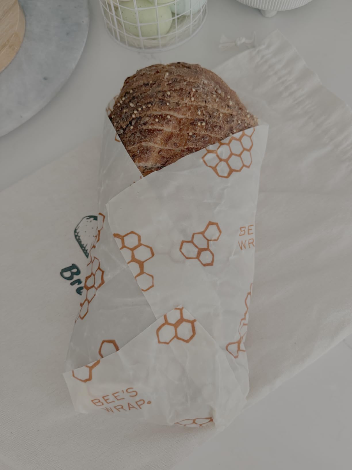 Bee's Wrap Beeswax Wraps for Food - Assorted 5 Pack of Beeswax Wraps - 2 Large & 3 Medium Wrap - Plastic Free Made in USA Reusable Natural Food Wrap - Honeycomb & Bees + Bears customer photo 1