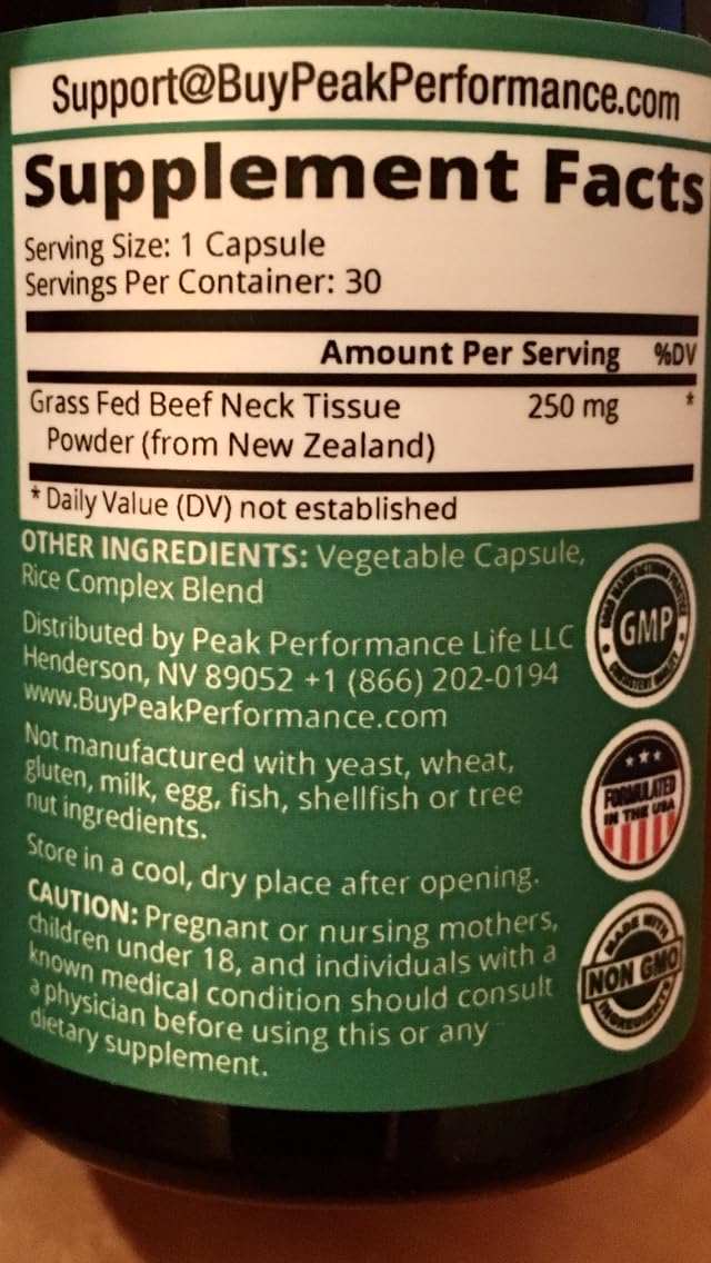 Raw Desiccated Thyroid Supplement. Grass Fed New Zealand Beef Neck & Thyroid Gland Capsules for Women and Men. Ancestral Living Ethically Sourced Bovine Supplements for Energy and Metabolism Support customer photo 2