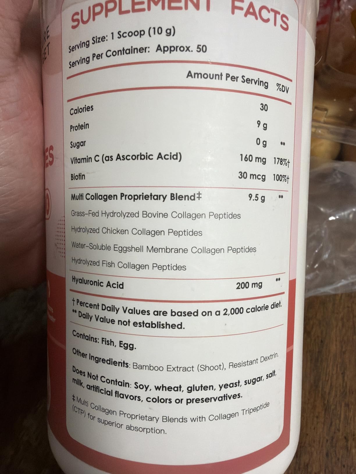 NATURE TARGET Beauty Collagen Peptides Powder for Women, Multi Collagen Powder with Vitamin C, Biotin, Hyaluronic Acid - Unflavored, Keto Friendly, Easy Dissolve, Non-GMO, 50 Servings customer photo 2
