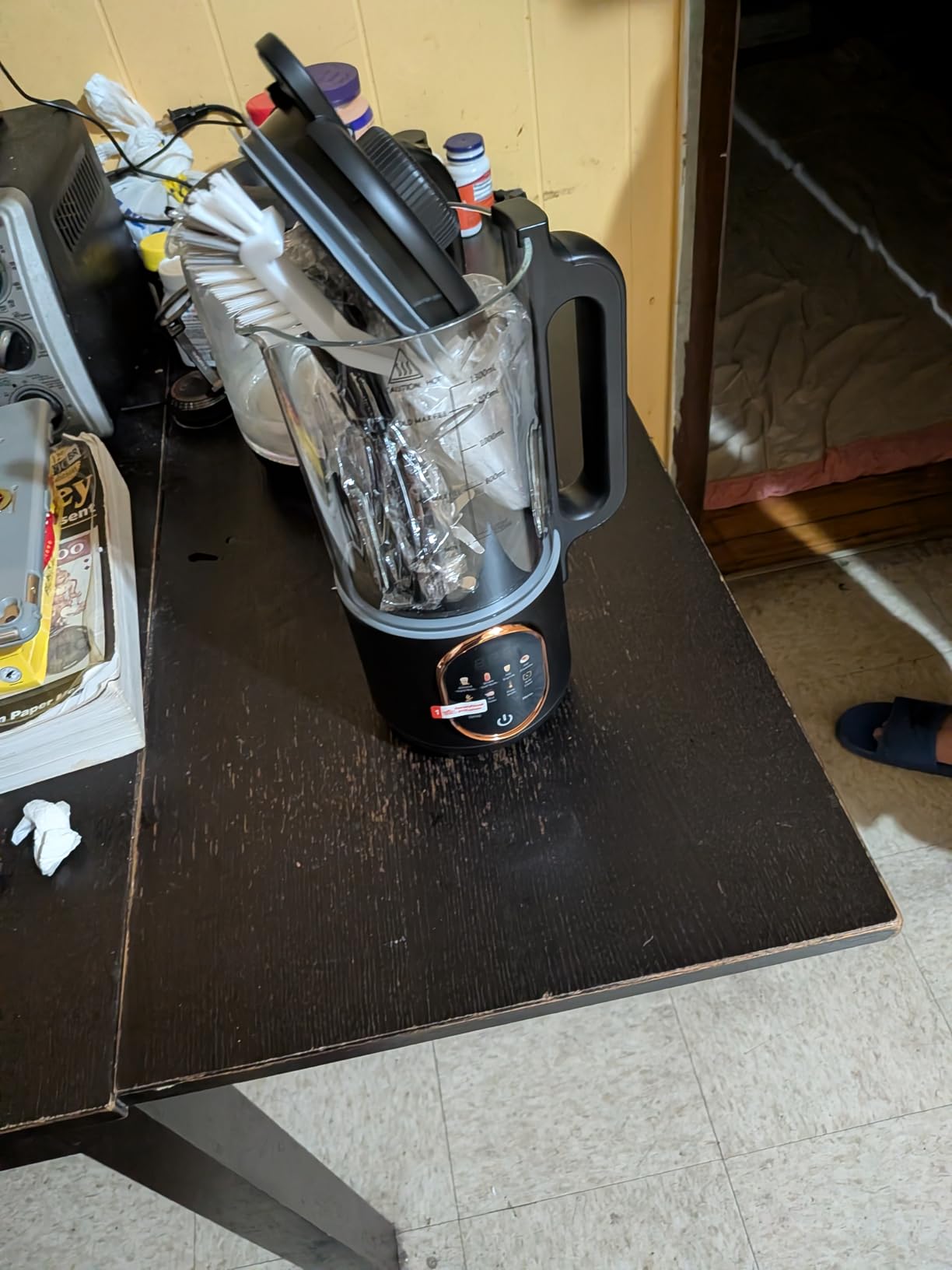 50oz Nut Milk Maker Machine, 10 in 1 Automatic Plant Based Milk Maker for Homemade Oat, Coconut, Chowder, Juice, Soy Milk with 20 Blades, Delay Start, Boil Water, Keep Warm & Auto Clean customer photo 1