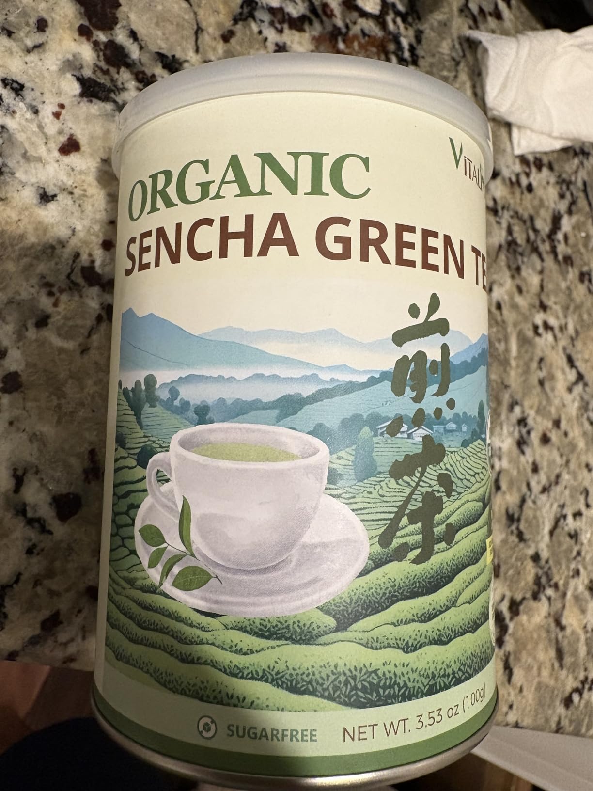 Organic Sencha Green Tea Loose Leaf - 3.53oz/100g, USDA Organic, Whole Leaf Green Tea, VitalForest Premium Steam-Fixed Green Tea, Mild Umami Taste customer photo 1