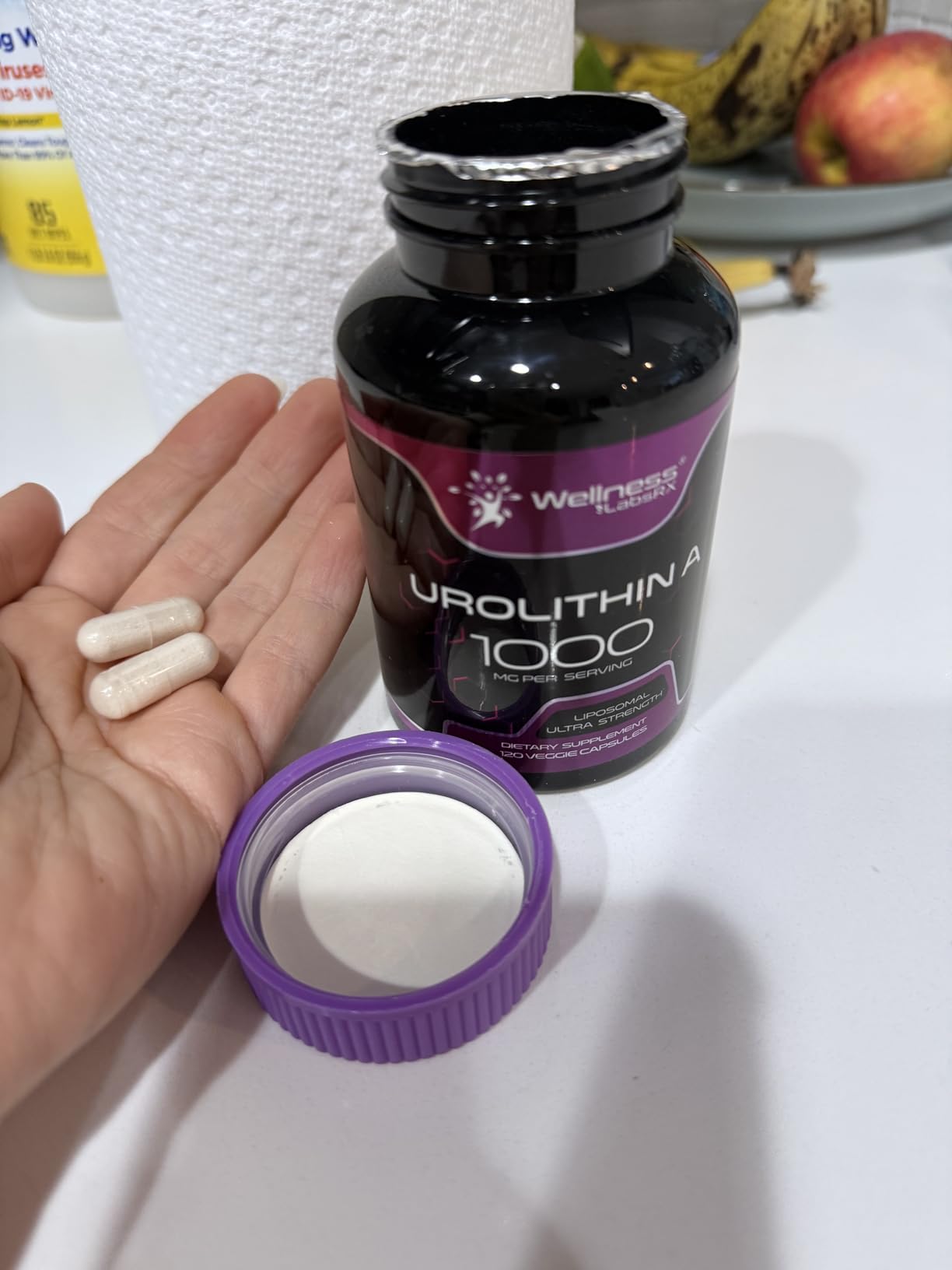 Urolithin A Supplement Capsules 1,000mg (98.9% Pure) - Advanced Urolithin A+ Formula for Cellular Renewal & Mitochondrial Support, High-Strength Muscle Health Support- 120 Count customer photo 1