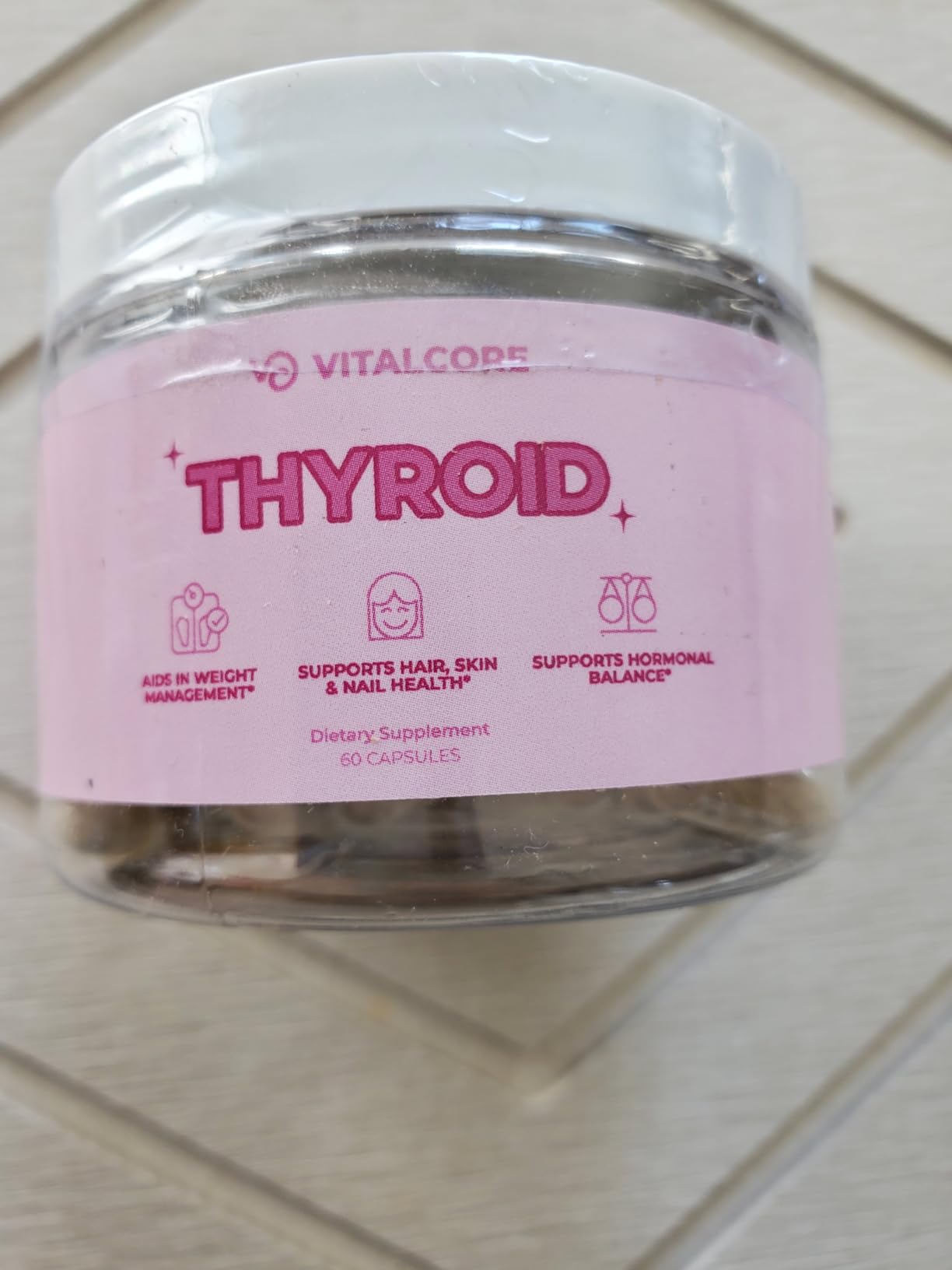 Desiccated Thyroid Supplement 200mg | Made in USA | Grass-Fed, New Zealand Sourced Bovine Thyroid Support for Women, Energy & Metabolism Boost, Mood Balance & Sleep Relief - 60 Capsules customer photo 1