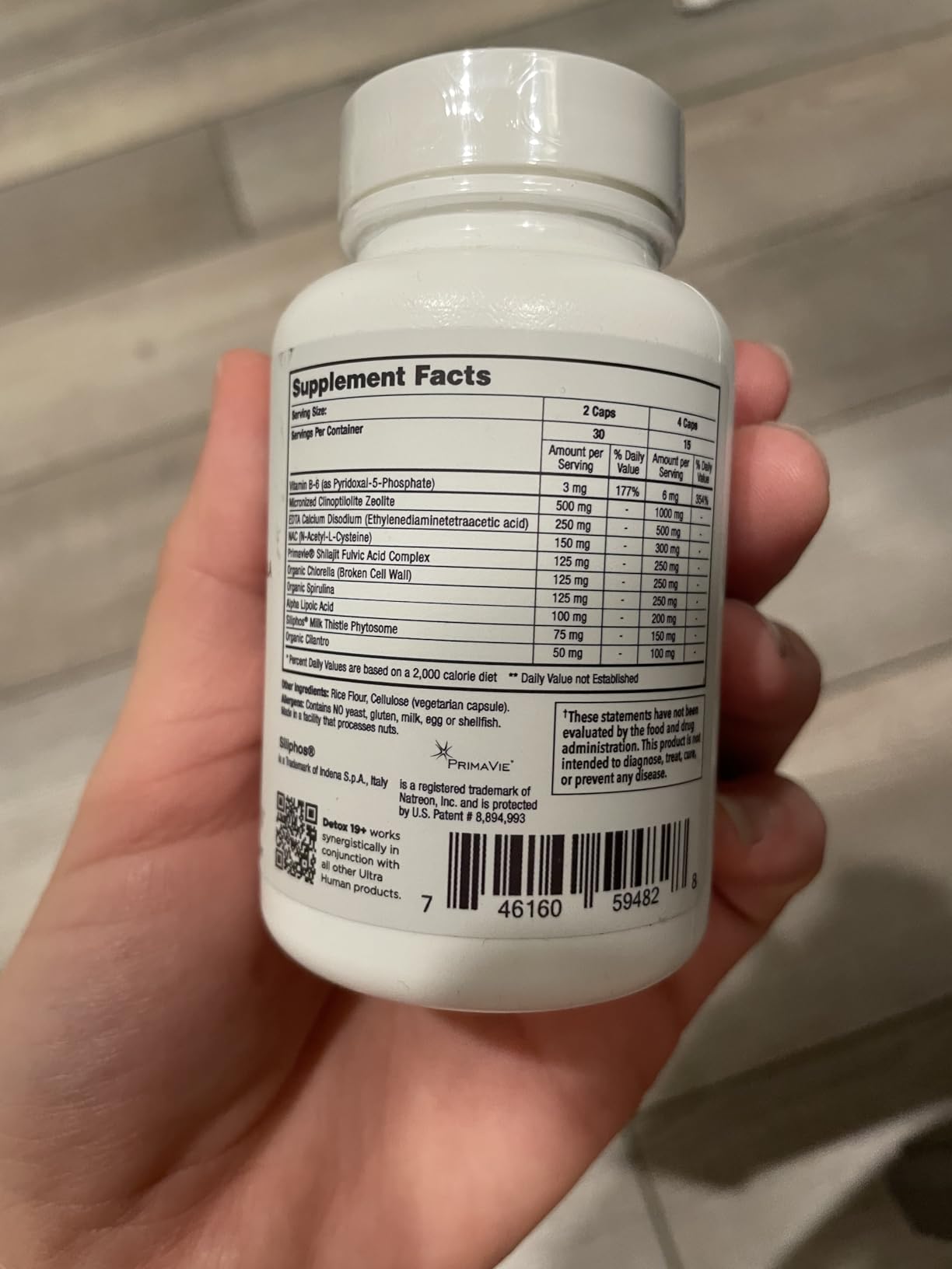 Ultra Human Daily Wellness Support - Heavy Metal Detox Cleanse, with Zeolite, Shilajit, Organic Chlorella & Spirulina, NAC & Alpha Lipoic. Supports Daily Detox, Cognition, Immune System -(Made in USA) customer photo 1