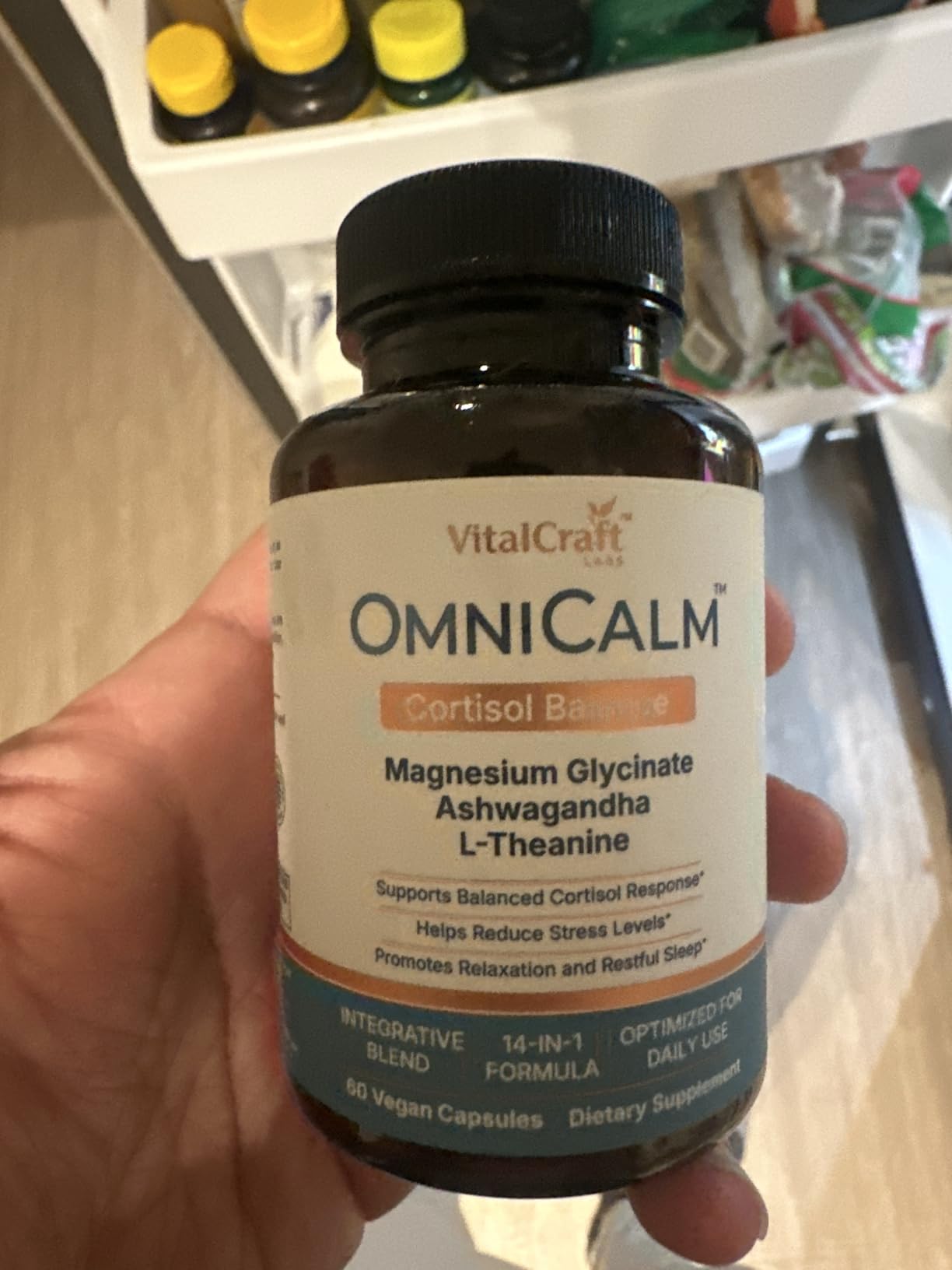 OmniCalm Cortisol Supplements for Women & Men | Cortisol Reducer & Manager with Sensoril Ashwagandha, Suntheanine L-Theanine, Magnesium Glycinate | Physician-Formulated 14-in-1 Stress Relief - USA customer photo 1