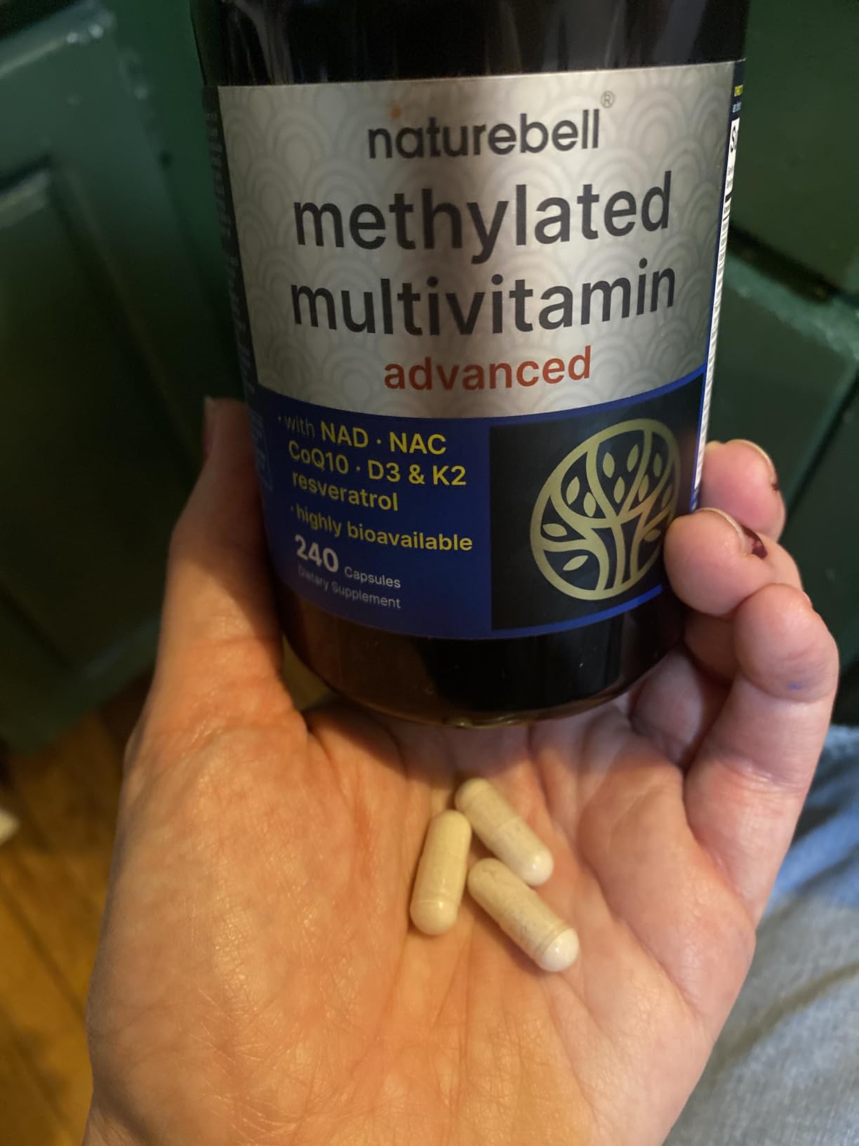 Methylated Multivitamin for Men and Women, 240 Capsules | 27-in-1 Formula with Vitamins B Complex, C, D3, K2, NAD, NAC, CoQ10, Resveratrol, Magnesium, Zinc & More | Daily Essential Vitamins customer photo 1