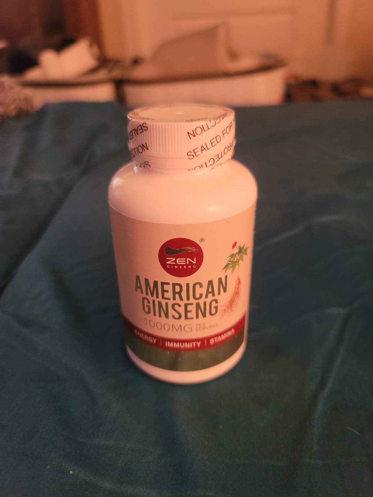 Zen American Ginseng 500mg - 100 Capsules, Premium Quality Panax Quinquefolius Daily Supplement, Wisconsin Ginseng, Vegan, Non-GMO, Gluten-Free customer photo 2