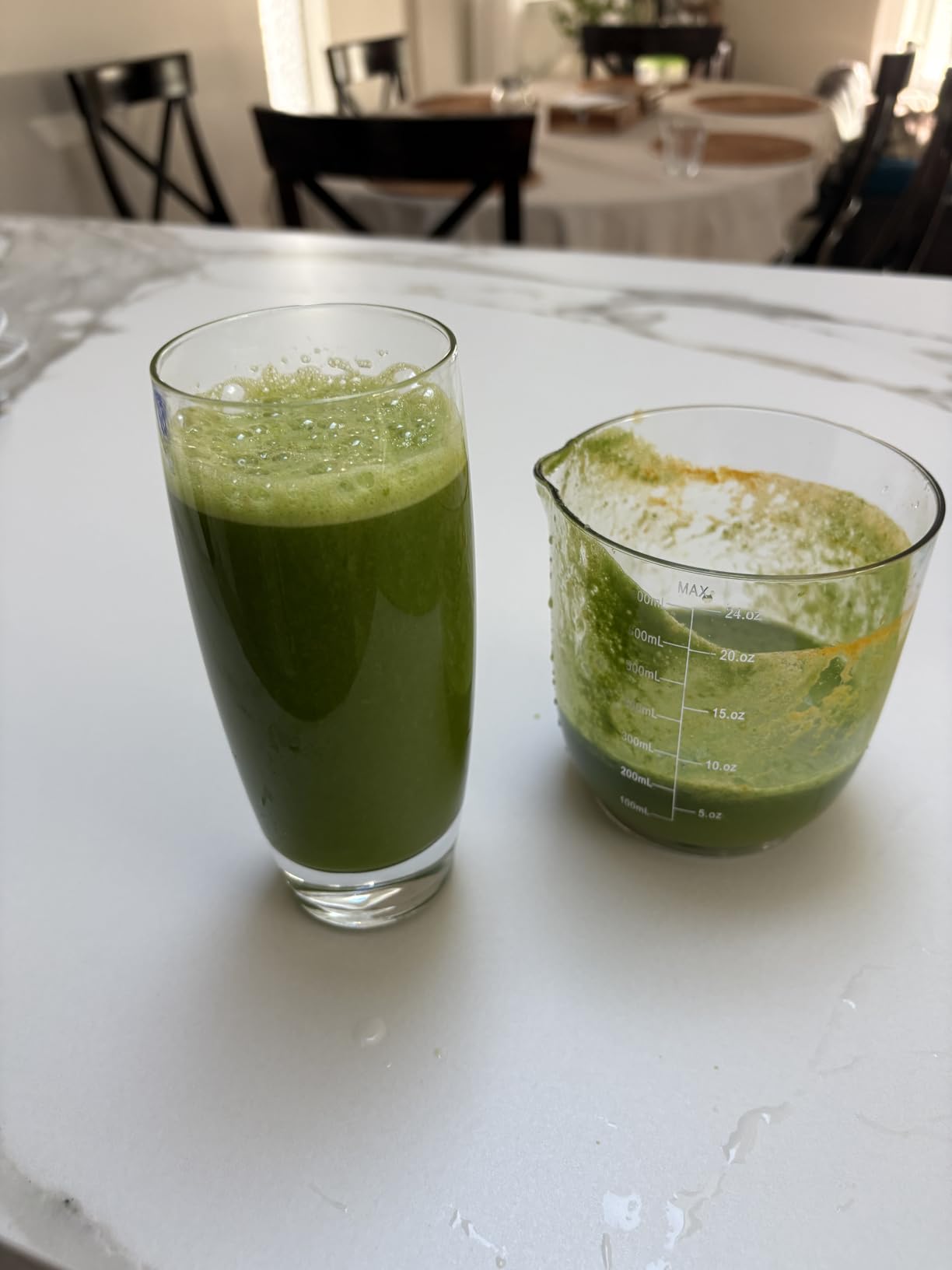 Juicer Machines - AMZCHEF Cold Press Masticating Juicer whole Fruit and Vegetable - Delicate Chew No Need to Filter - BPA Free Juice Extractor with 2 Cups and Brush- Pear White customer photo 2