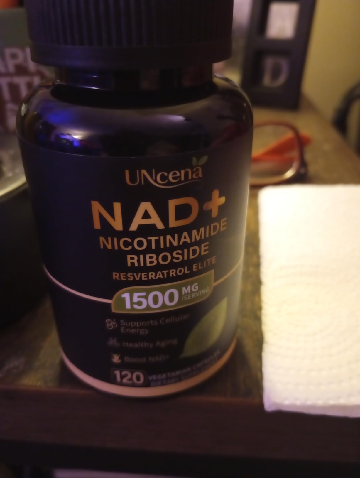 NAD Supplement 1500mg - Liposomal NAD+ Nicotinamide Riboside with Resveratrol, NAD Plus Boosting - Support Cellular Health, Stamina & Healthy Aging for Women & Men- 120 Capsules customer photo 2
