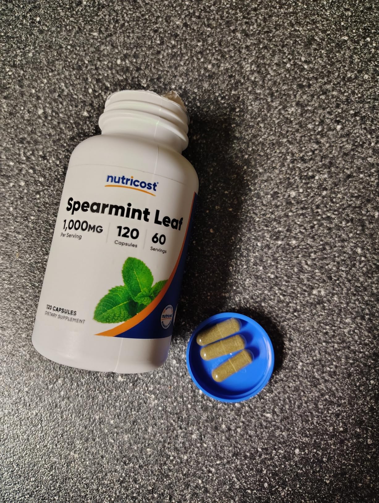 Nutricost Spearmint Leaf (1000mg) 120 Capsules - Spearmint Supplement, GMO-Free, Gluten-Free, 60 Servings customer photo 1