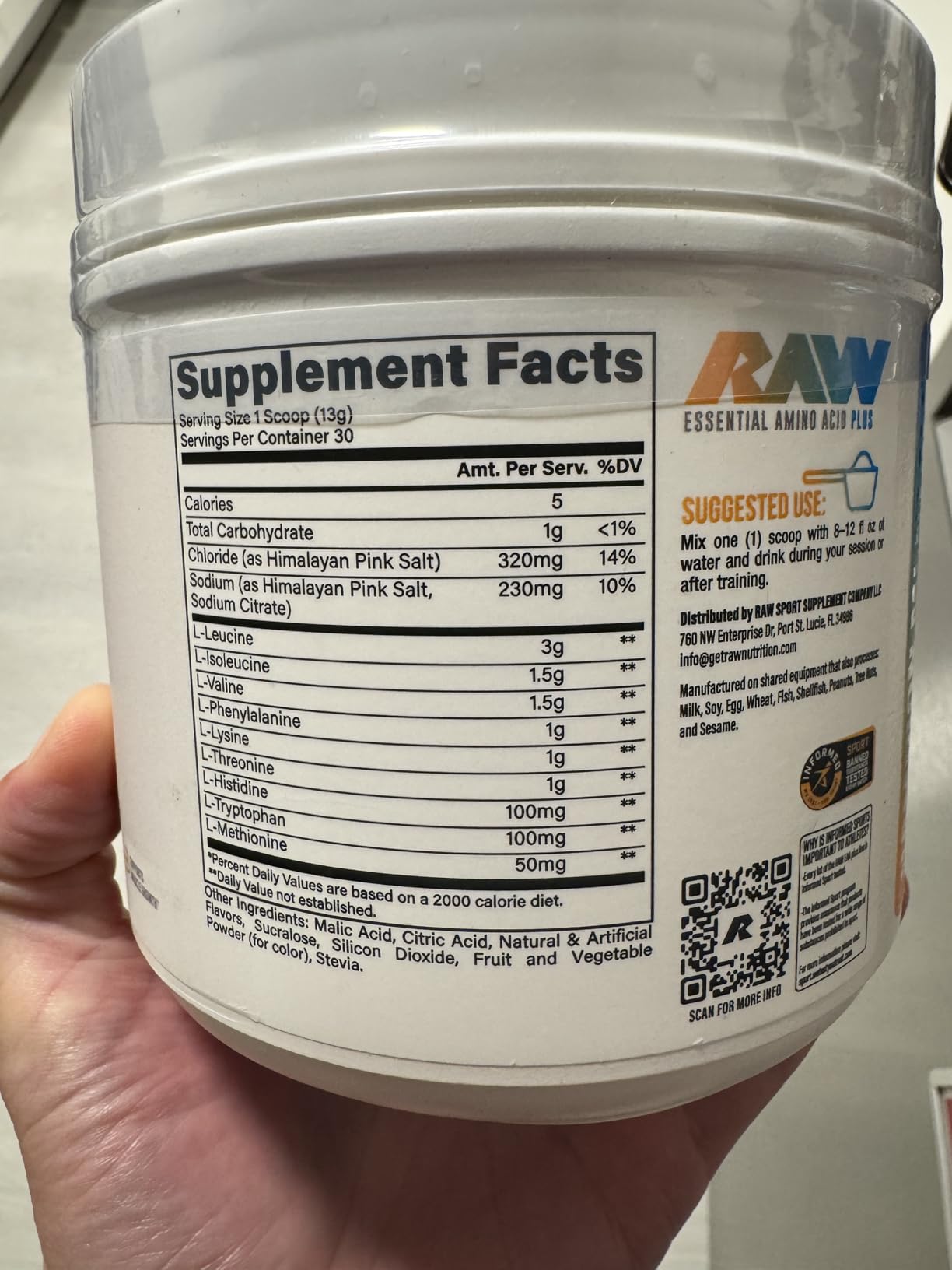 RAW EAA Plus, Amino Acids Powder, Watermelon Grape (30 Servings) - Pre Workout Amino Energy Powder for Advanced Endurance, Recovery & Lean Muscle Growth - BCAA Amino Acids Supplement for Men & Women customer photo 1