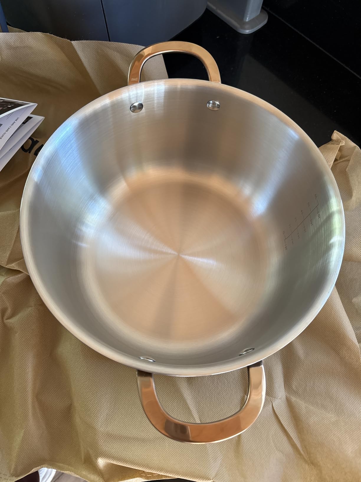 CAROTE 8 Qt Tri-Ply Stainless Steel Stockpot, Non-Toxic Stock Pot with Lid, Soup Pot for Pasta, Even Heating, Oven Safe, Induction, Ceramic and Gas Cooktops Compatible, Silver customer photo 2