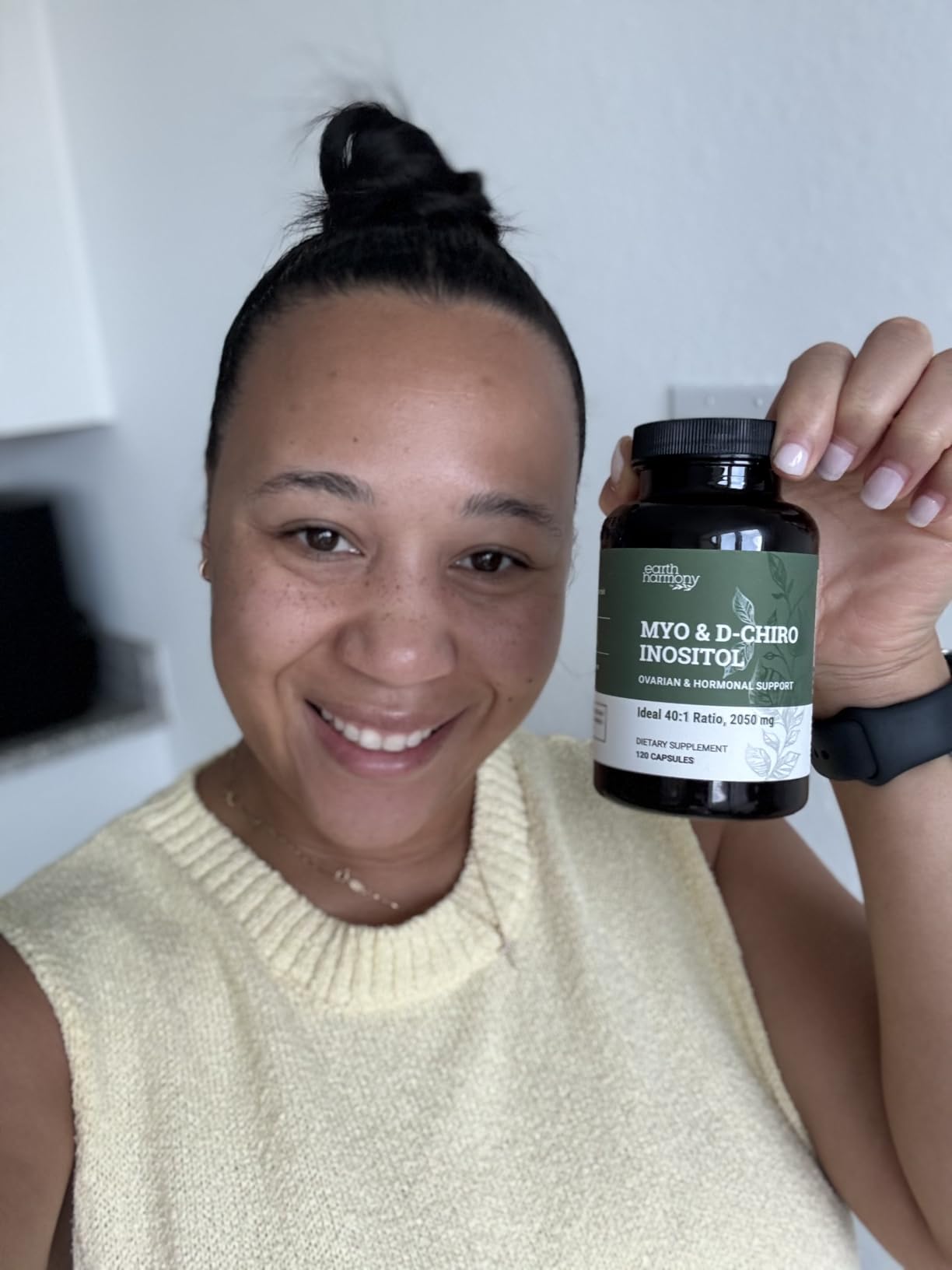 Earth Harmony Myo-Inositol & D-Chiro Inositol Supplement for Women, Ovarian & Hormone Balance for Women - Supports Normal Cycles, Fertility Supplement (120 Capsules) customer photo 1