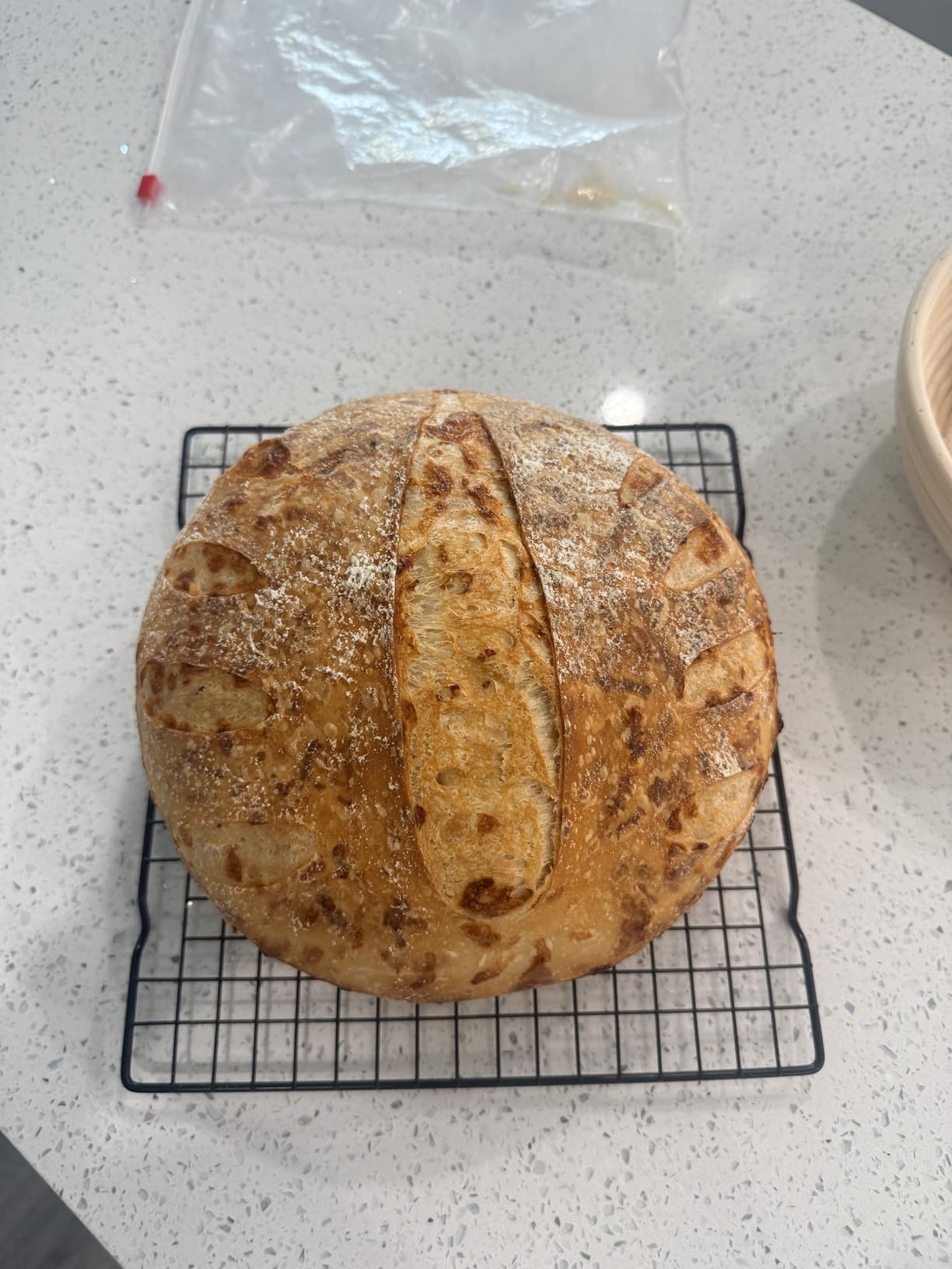Astercook Sourdough Starter Kit with Round & Oval Banneton Bread Proofing Basket, Bread Sling, Starter Jar, Dough Whisk, Scrapers, Stencils, Complete Sourdough Bread Baking Supplies, Mothers Day Gifts customer photo 1