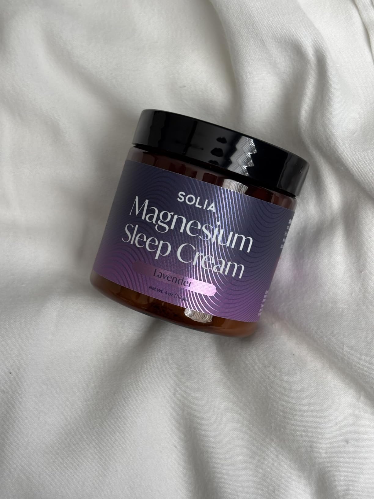 Magnesium Sleep Cream, USA-Made Topical Magnesium Lotion for Sleep, Lavender Lotion for Feet, Nighttime Mag Oil Body Butter, Foot Cream, Relaxing Rub for Muscles, 4oz customer photo 1