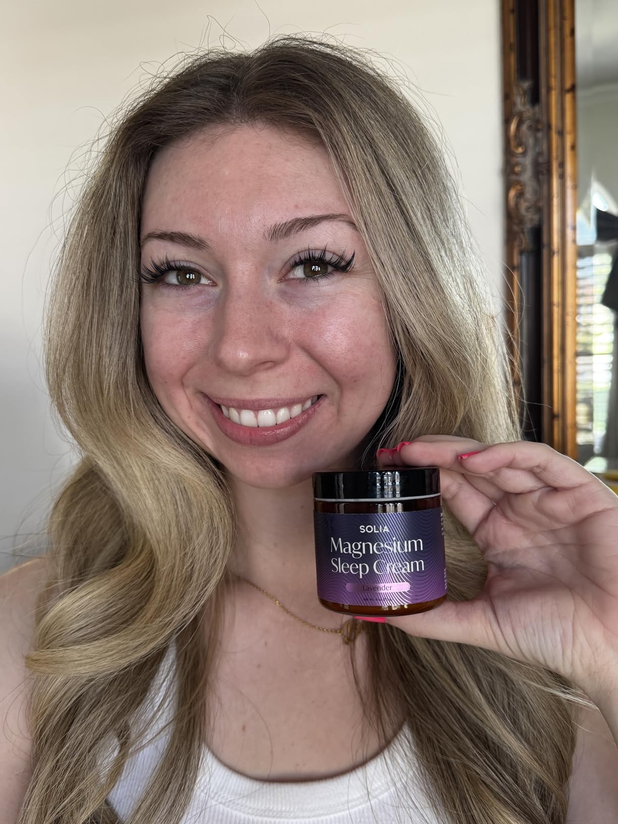 Magnesium Sleep Cream, USA-Made Topical Magnesium Lotion for Sleep, Lavender Lotion for Feet, Nighttime Mag Oil Body Butter, Foot Cream, Relaxing Rub for Muscles, 4oz customer photo 2